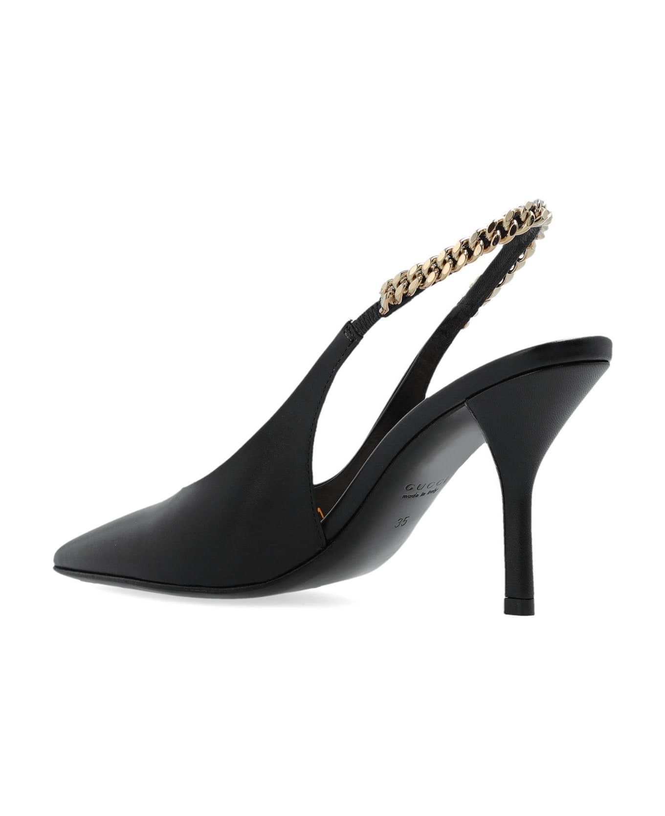 Gucci Leather Heeled Shoes Signoria - Black
