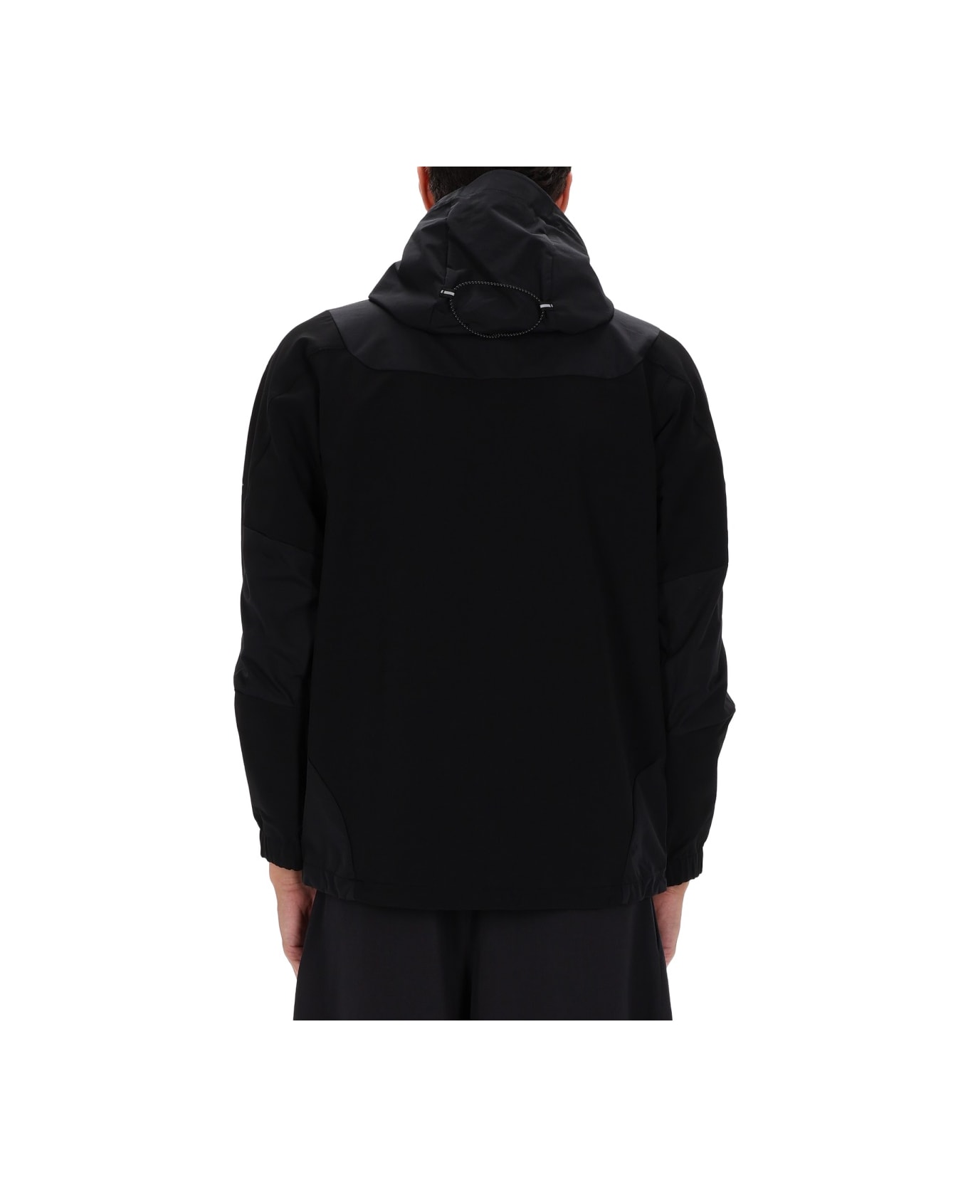 And Wander Jacket With Logo - BLACK