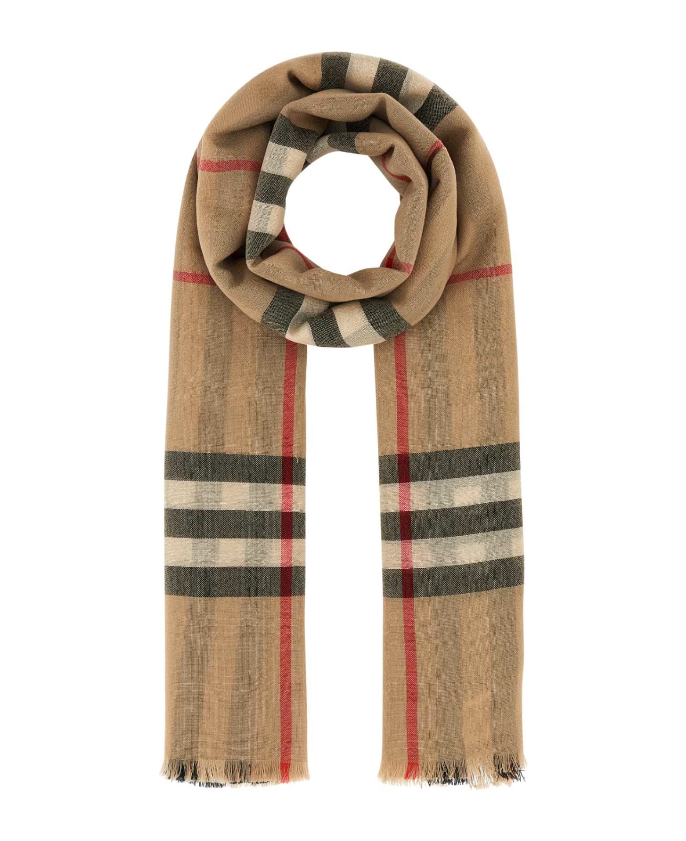 Burberry Embroidered Wool Scarf - ARCHIVEBEIGE スカーフ