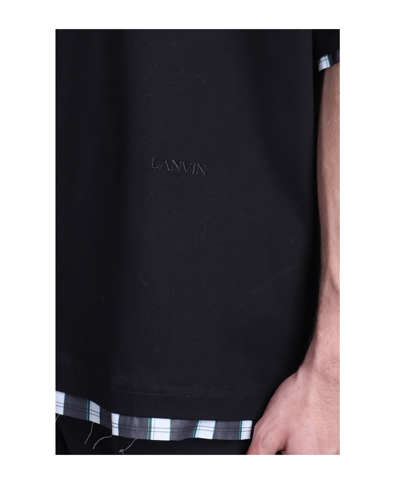 Lanvin T-shirt In Black Cotton - black