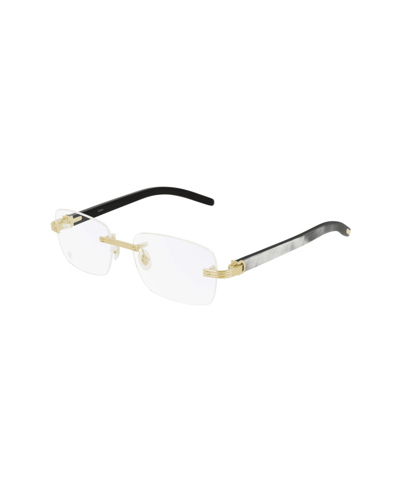 Cartier Eyewear Cartier Ct0286o Premie Re De Cartier 003 Gold White Glasses - Nero