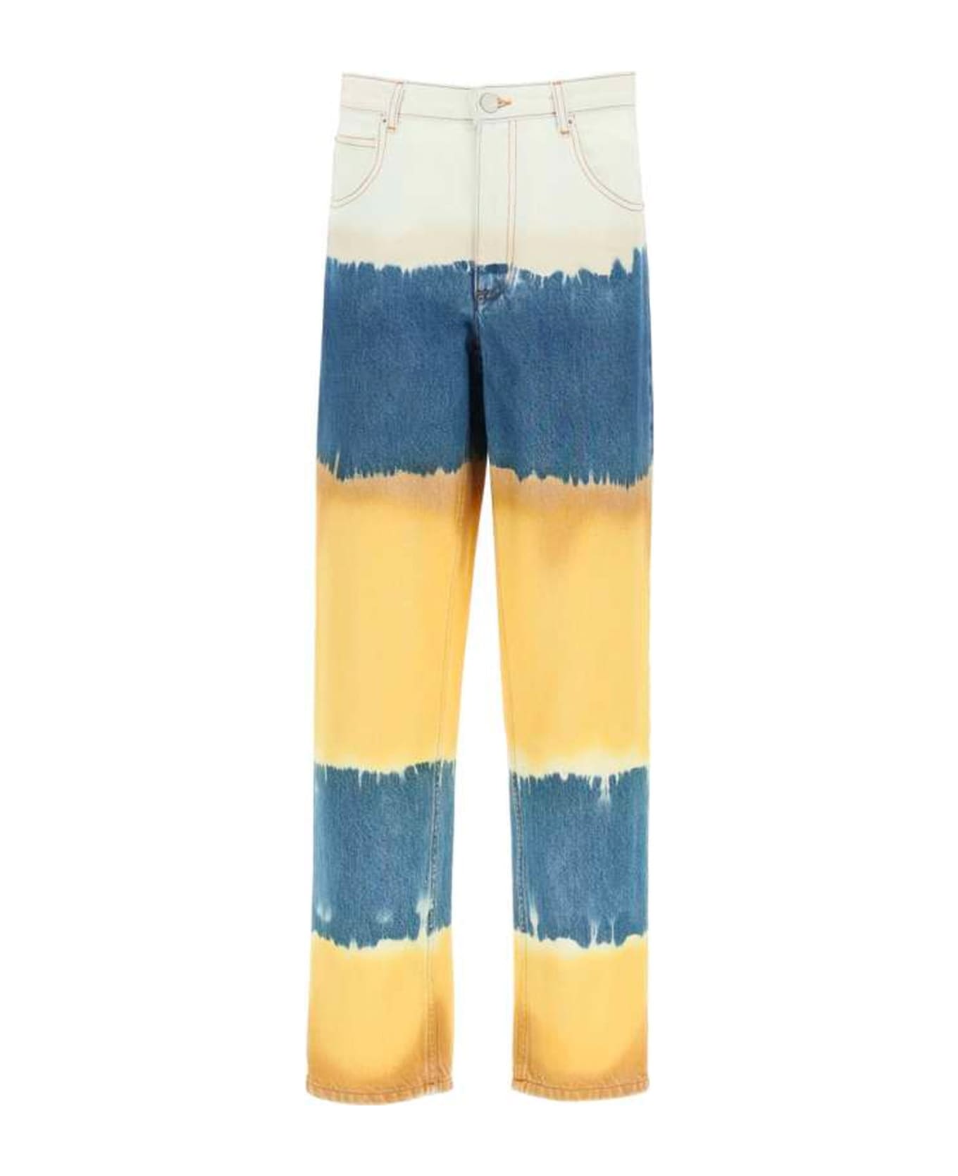 Alberta Ferretti Oceanic Tie-dye Jeans - Blue