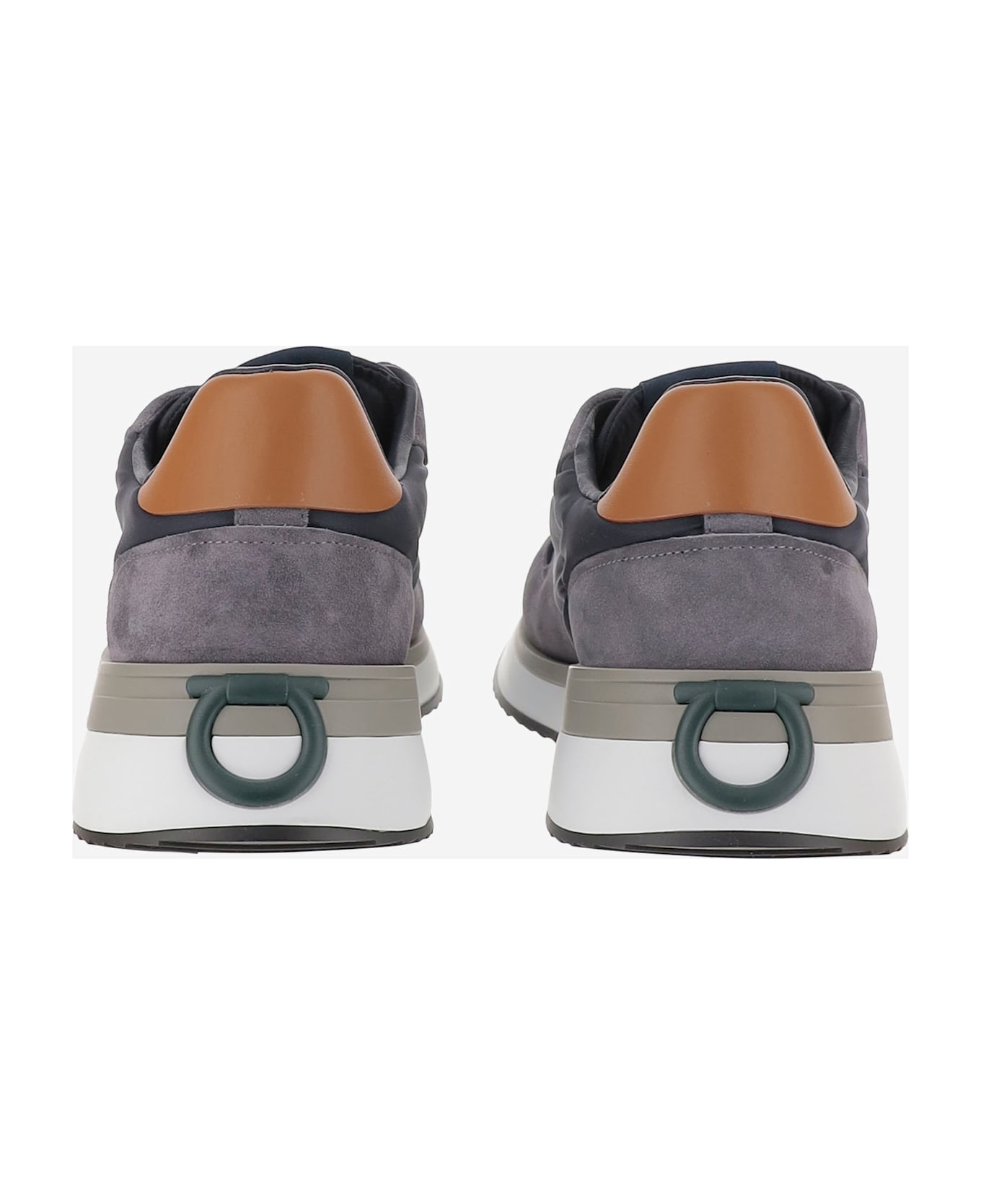 Ferragamo Leather Sneakers - Red