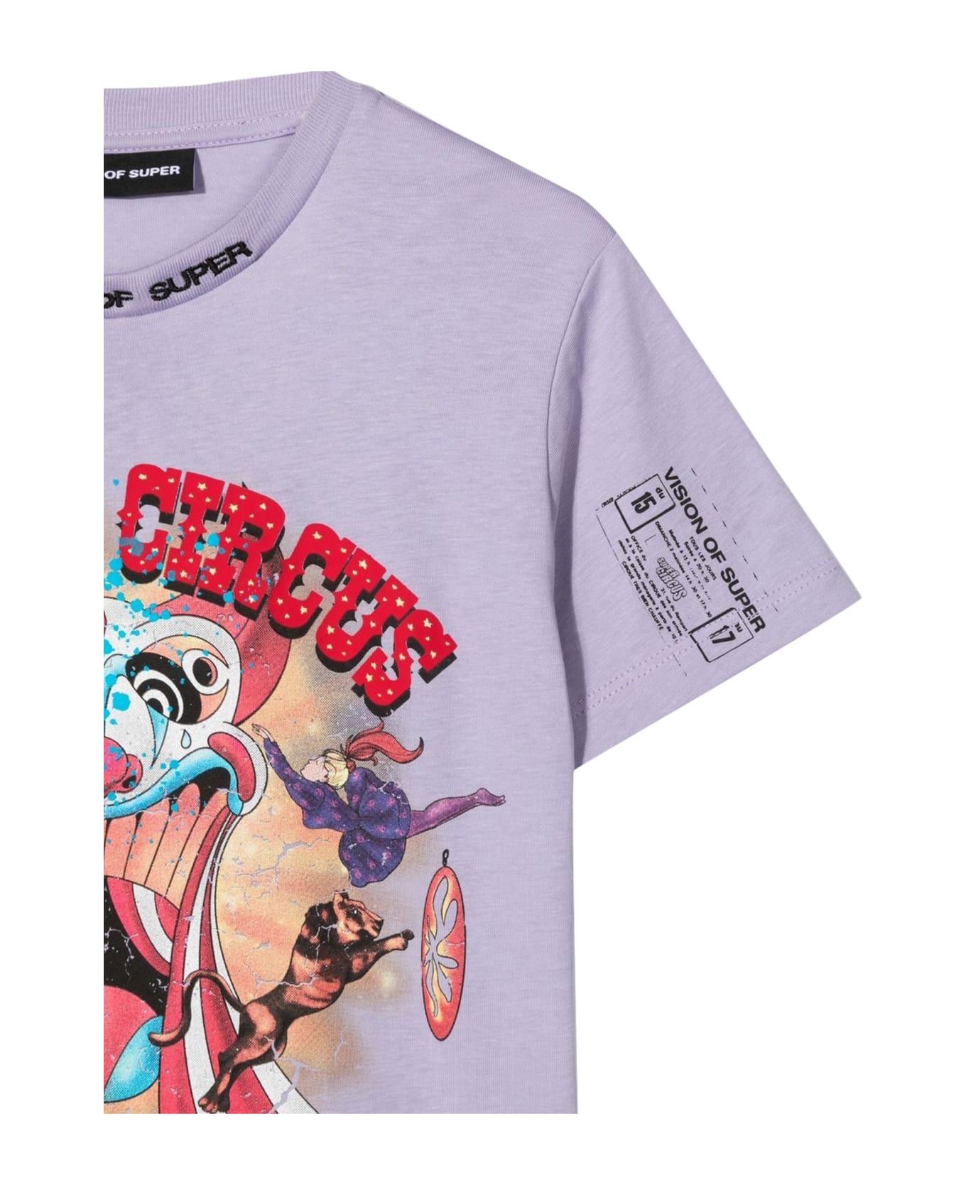 Vision of Super Lilac Kids T-shirt With Tongue Print - LILLA