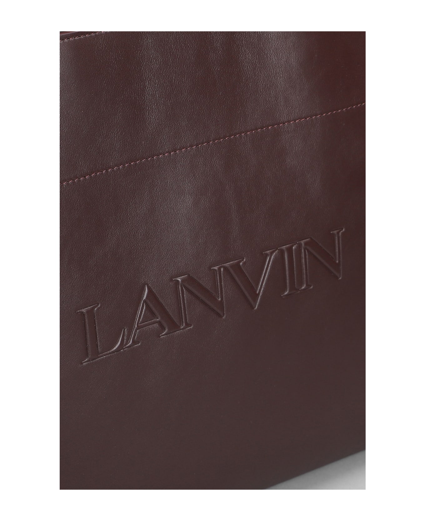 Lanvin Tote In Viola Leather - Viola