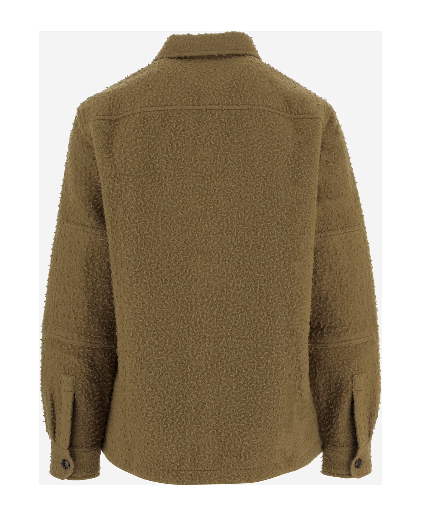 Woolrich Wool Blend Overshirt - Green