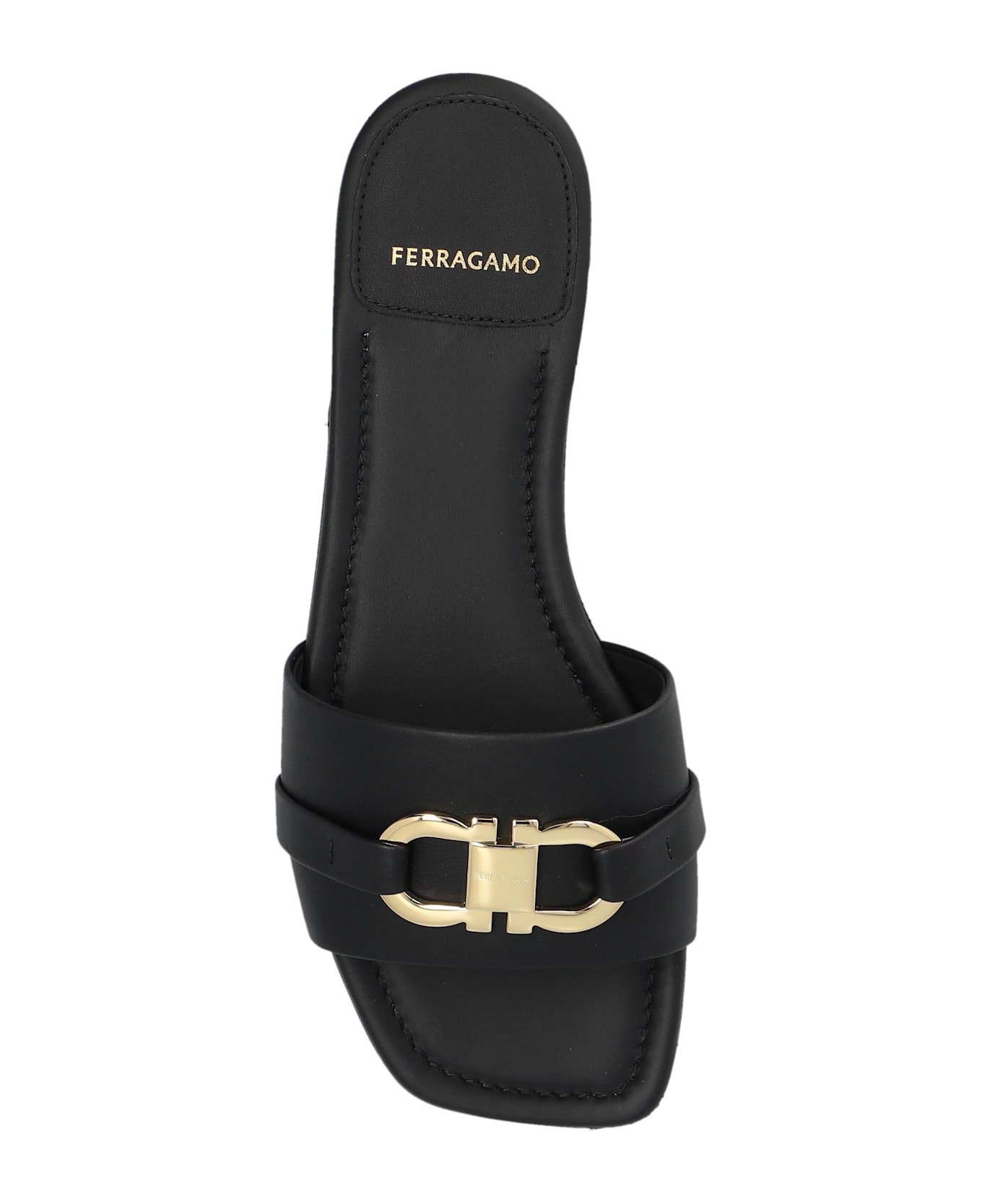 Ferragamo 'leah' Slides - Black
