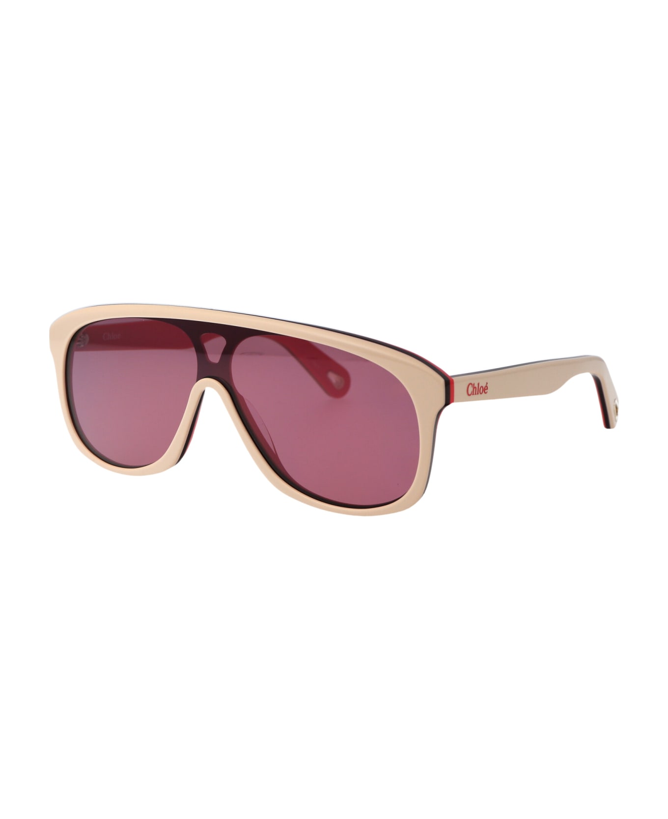 Chloé Eyewear Ch0212s Sunglasses - 005 IVORY IVORY PINK サングラス