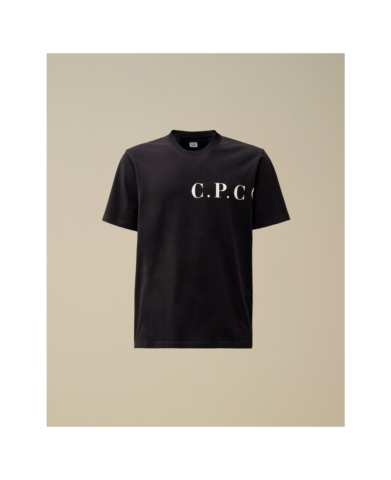 C.P. Company Jersey Front Back Logo T Shirt - Blue