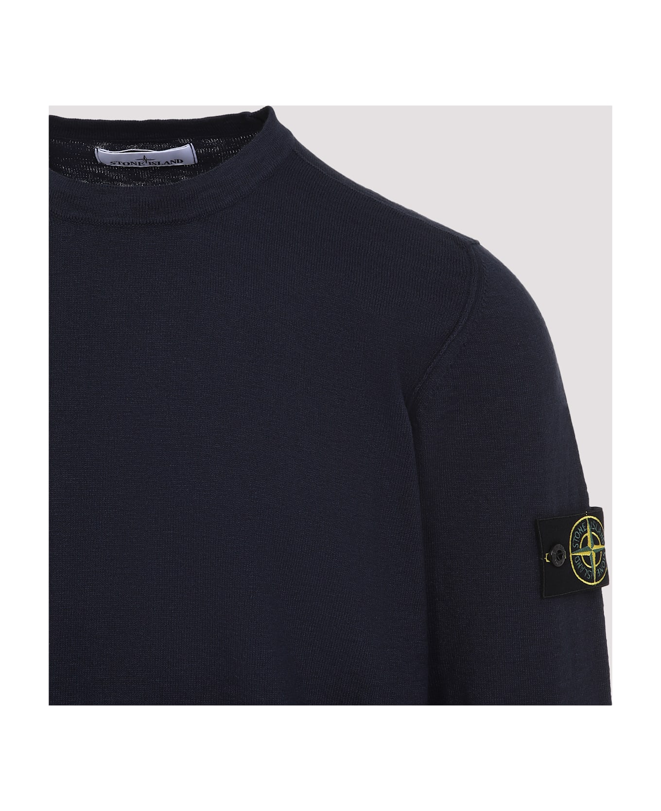 Stone Island Crew Neck Pullover - Navy Blue ニットウェア