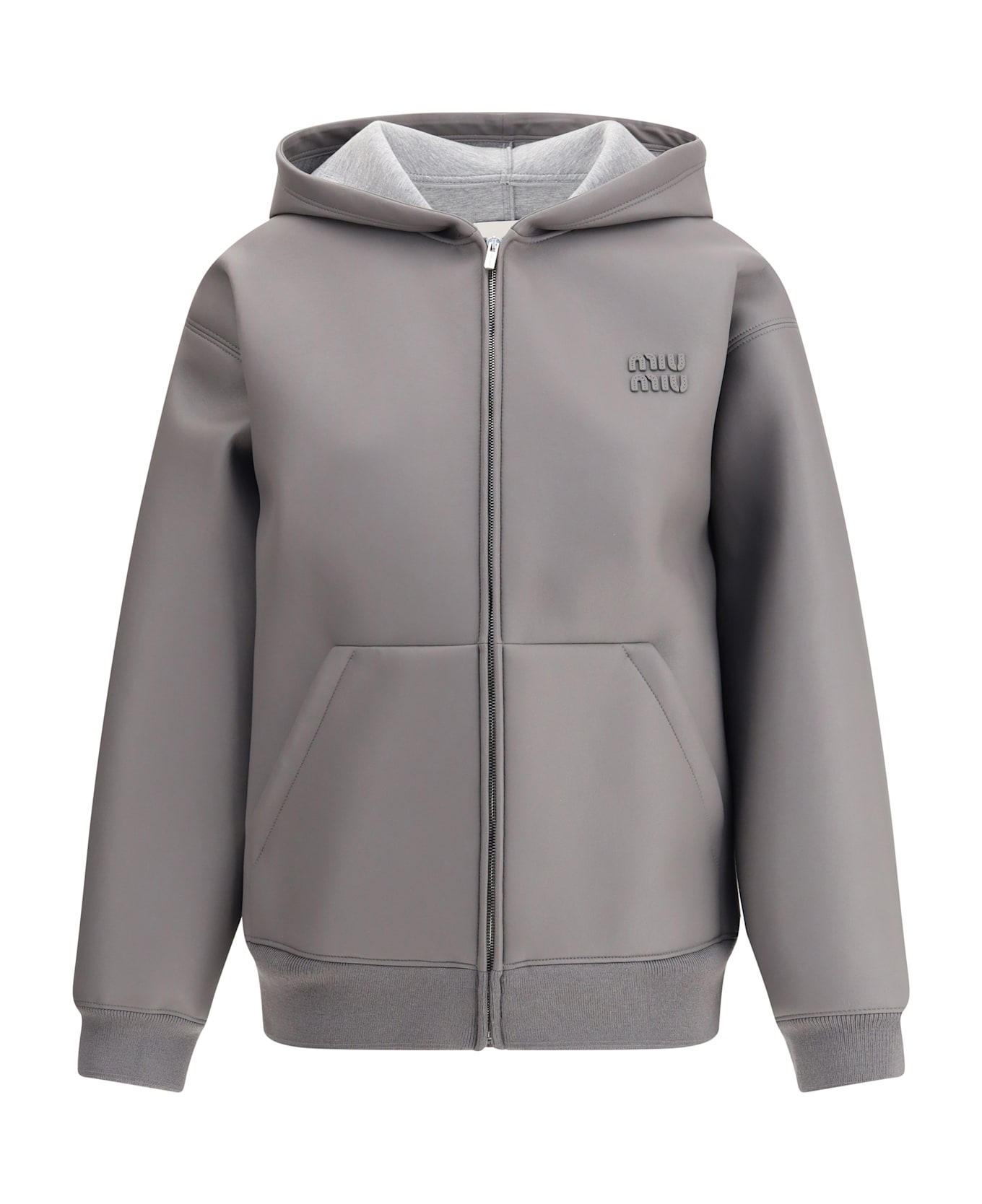 Miu Miu Hooded Jacket - Marmo