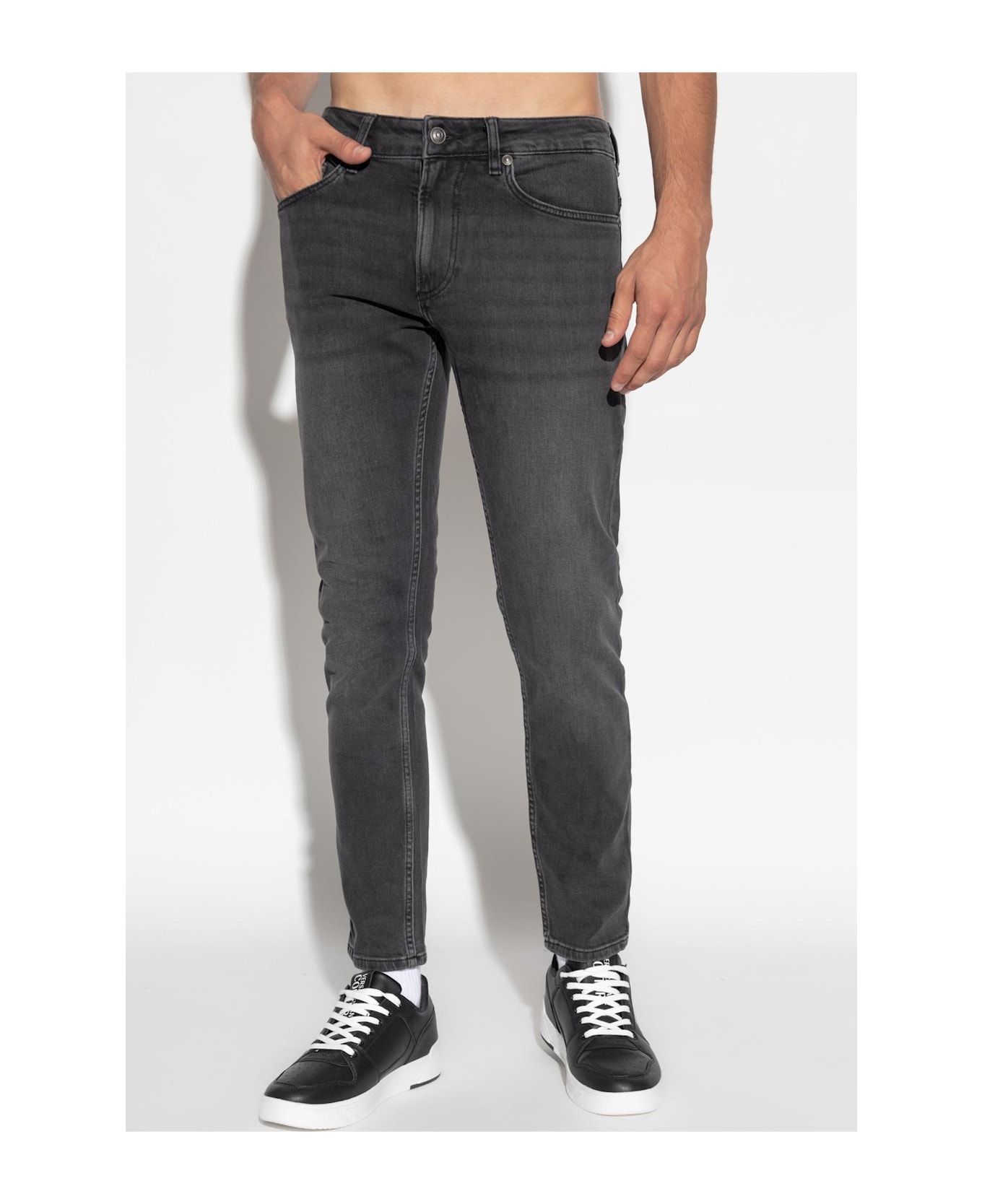 Versace Jeans Couture Jeans With Tapered Legs - black