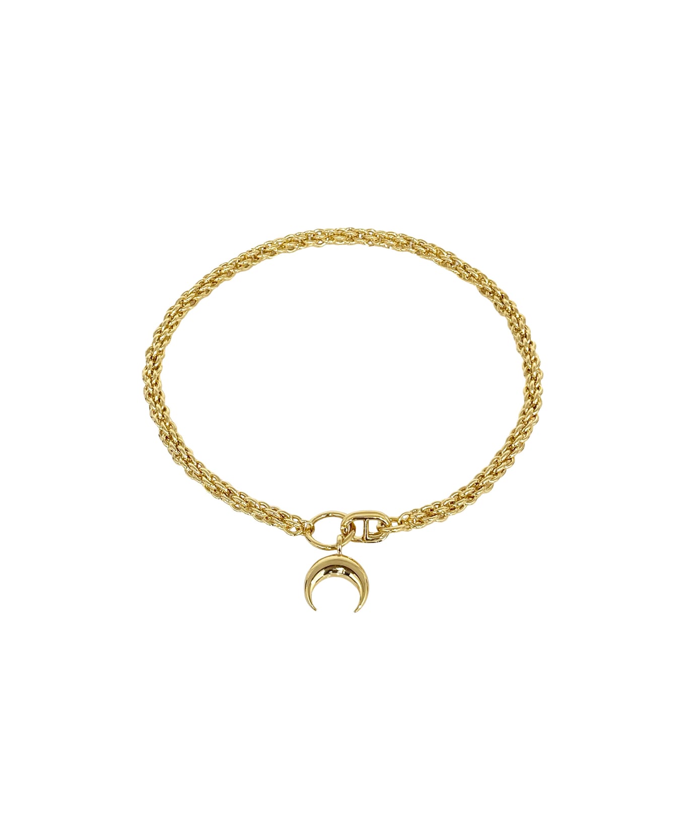 Marine Serre Moon Braided Chain - Shiny Gold