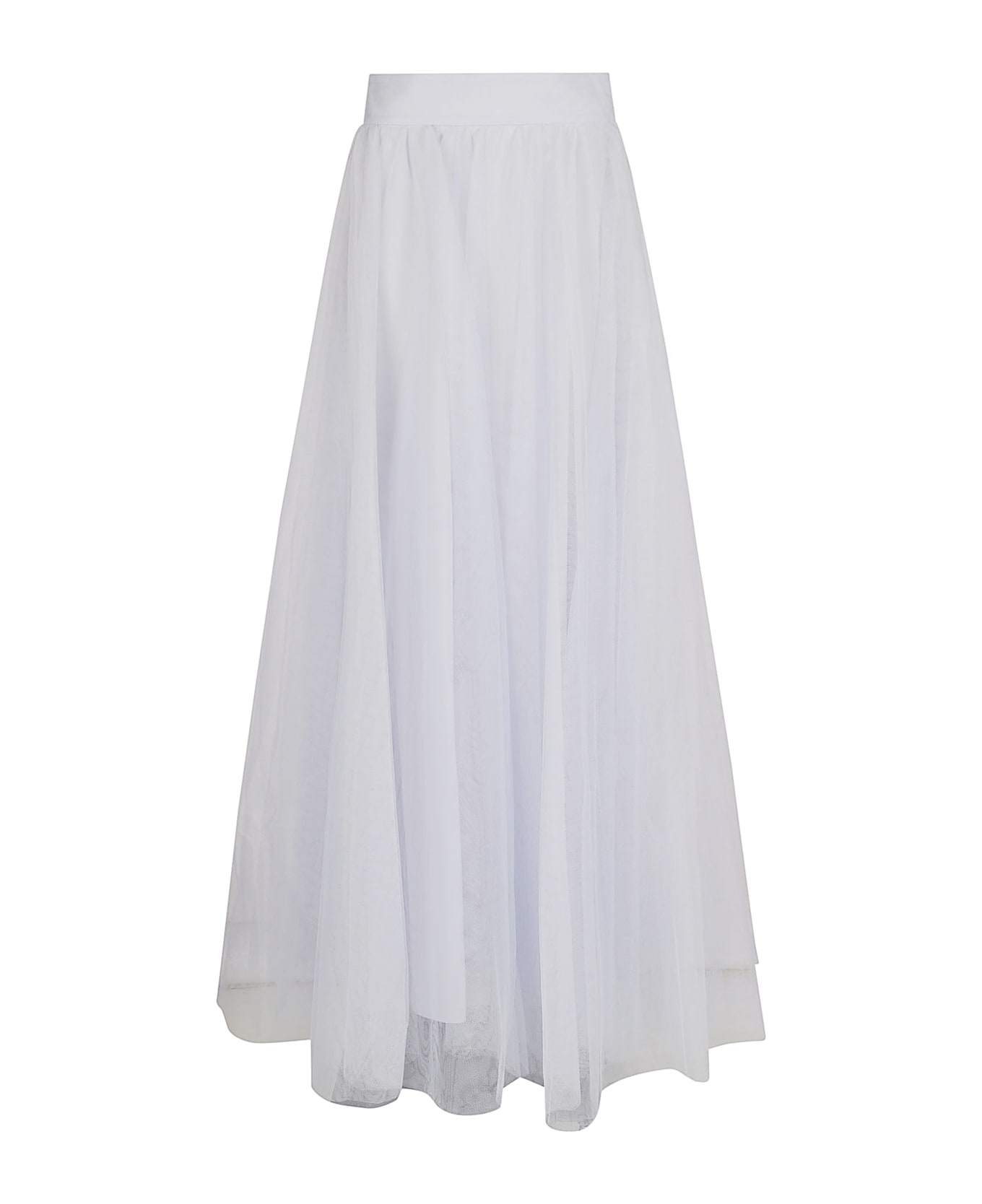 Zimmermann Tulle Maxi Skirt - Lbl Light Blue