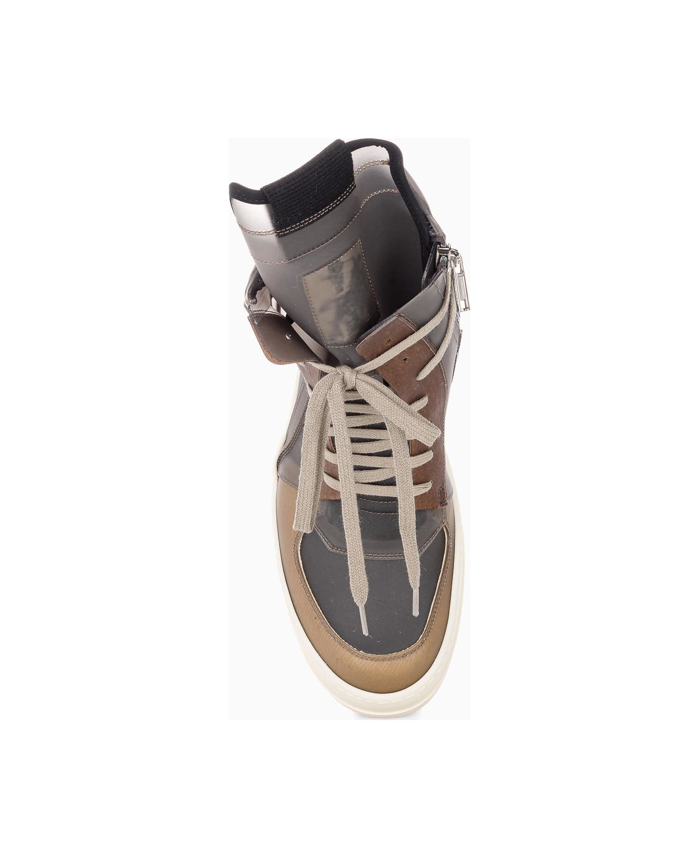 Rick Owens Phlegethon Geobasket In Recycled Vinyl - BLACK TRASPARENT