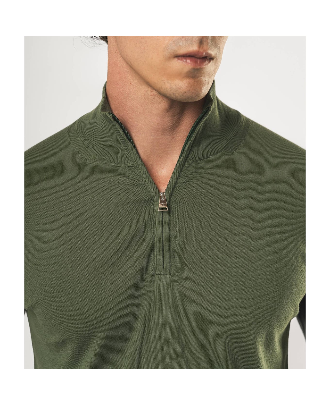 Larusmiani Sheffield Sweater Sweater - Olive