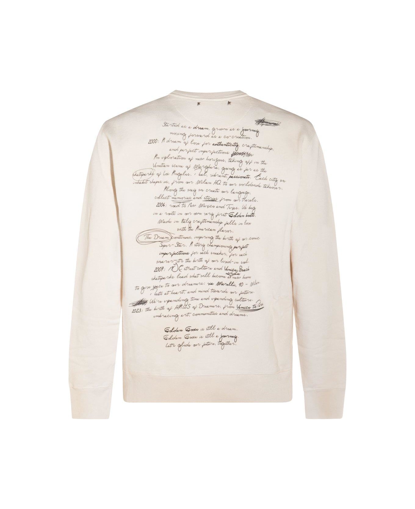 Golden Goose Graphic Printed Crewneck Sweatshirt - White