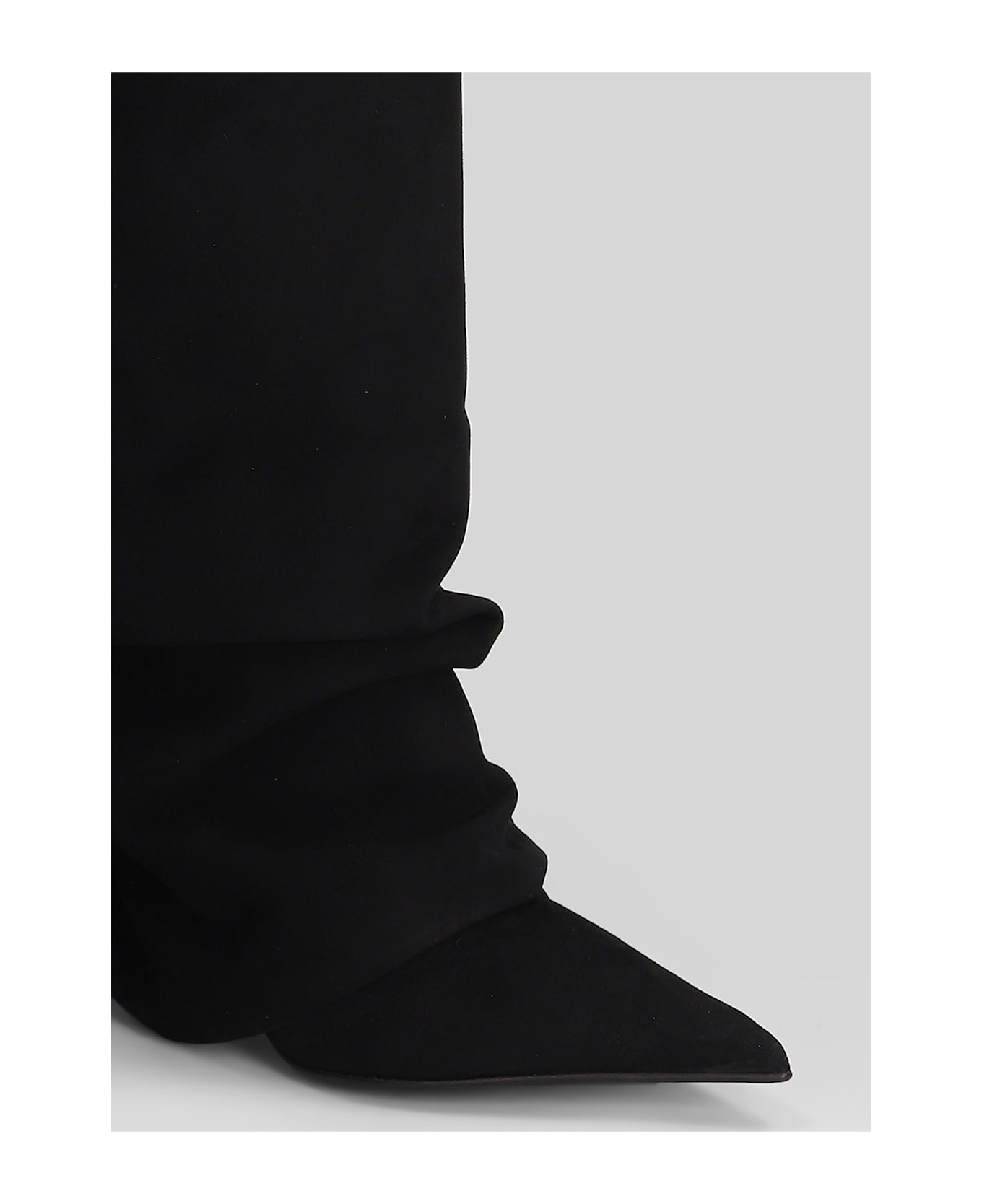 Le Silla Andy High Heels Boots In Black Suede - black