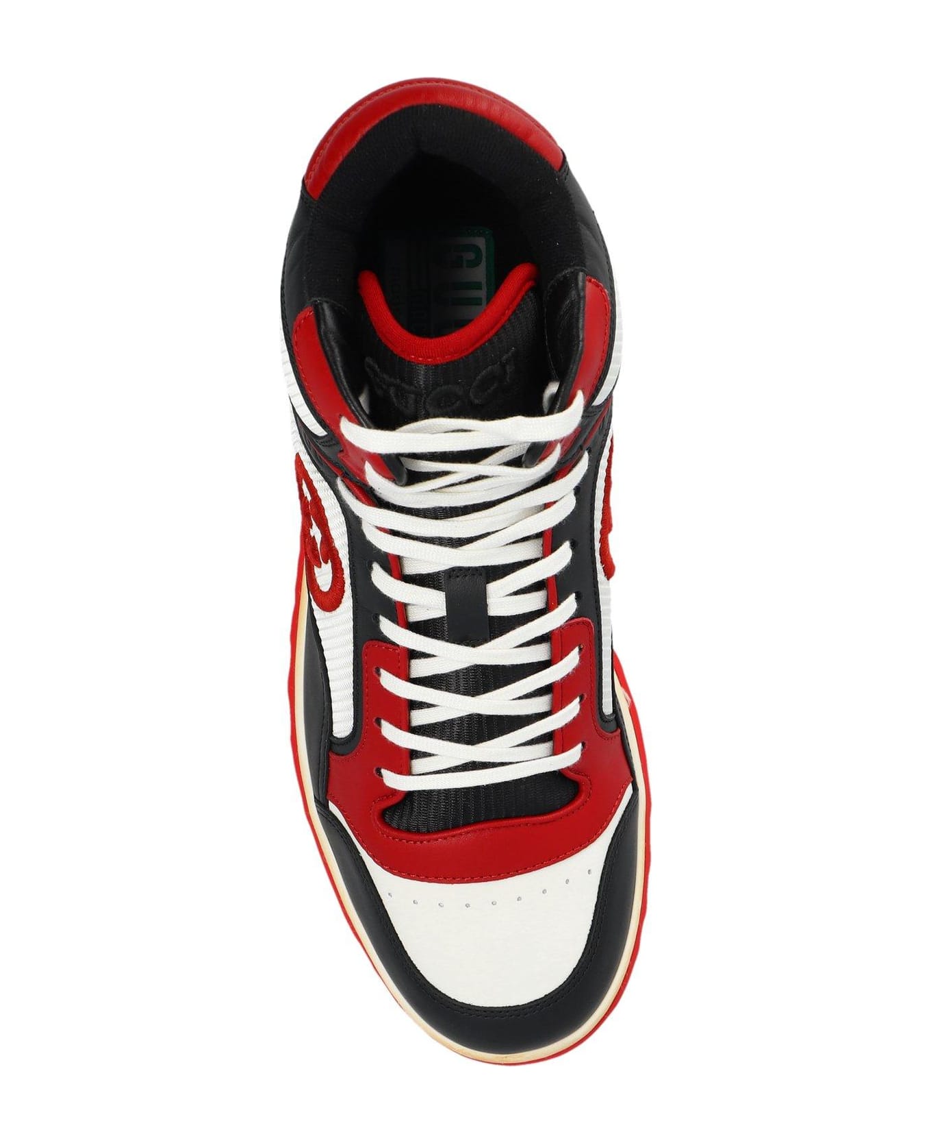 Gucci Panelled High-top Sneakers - BLAOFWHHREDBLA スニーカー