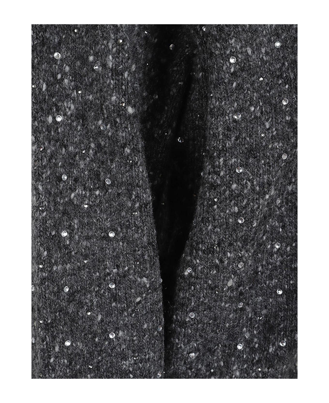 Pinko Nibani Polo Boucle Bottonato F - Grigio Nero