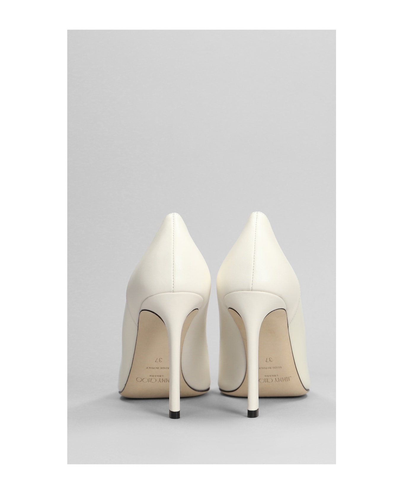 Jimmy Choo Cass 95 Pumps In White Patent Leather - white