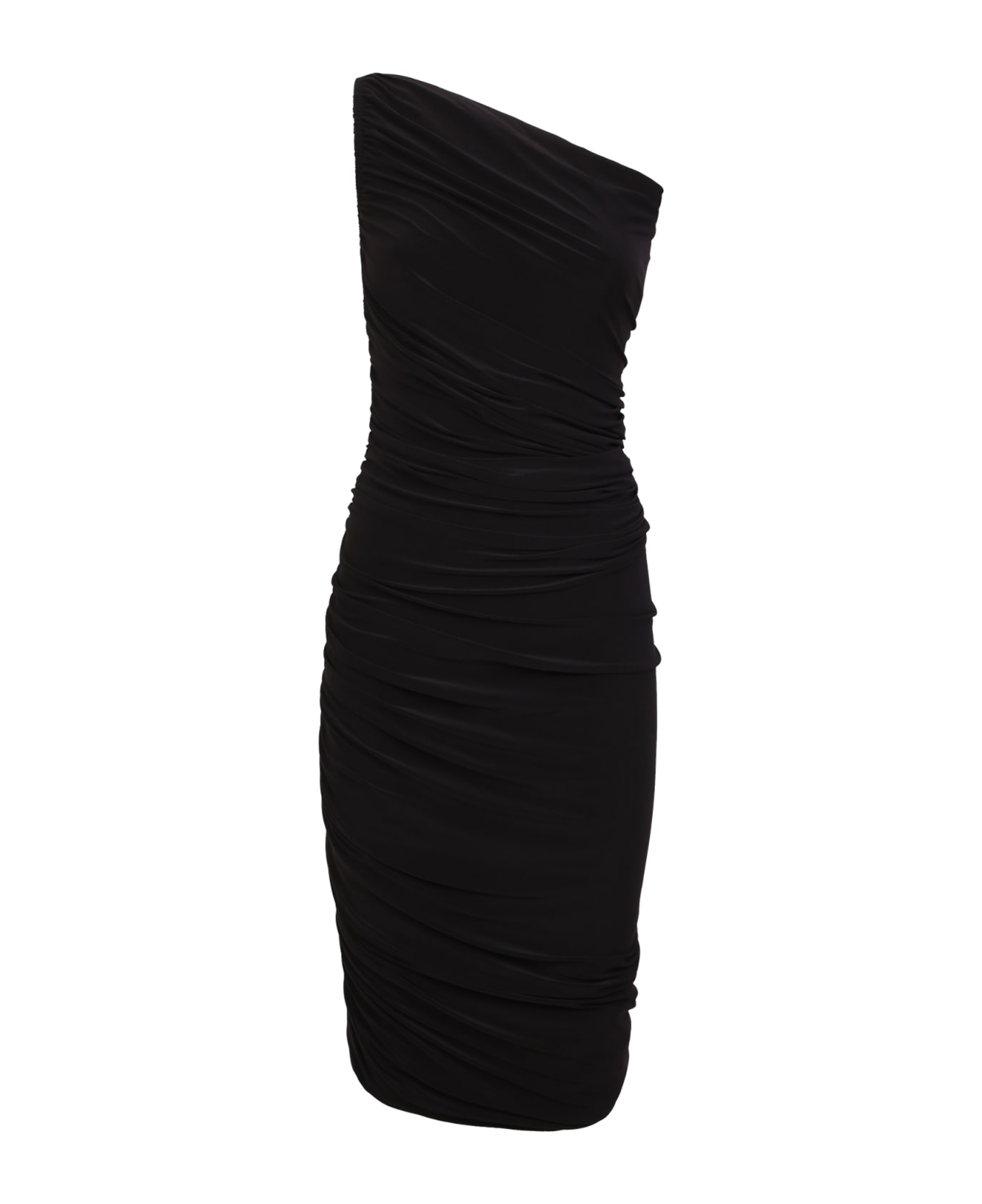 Norma Kamali Diana One-shoulder Dress Black - Black