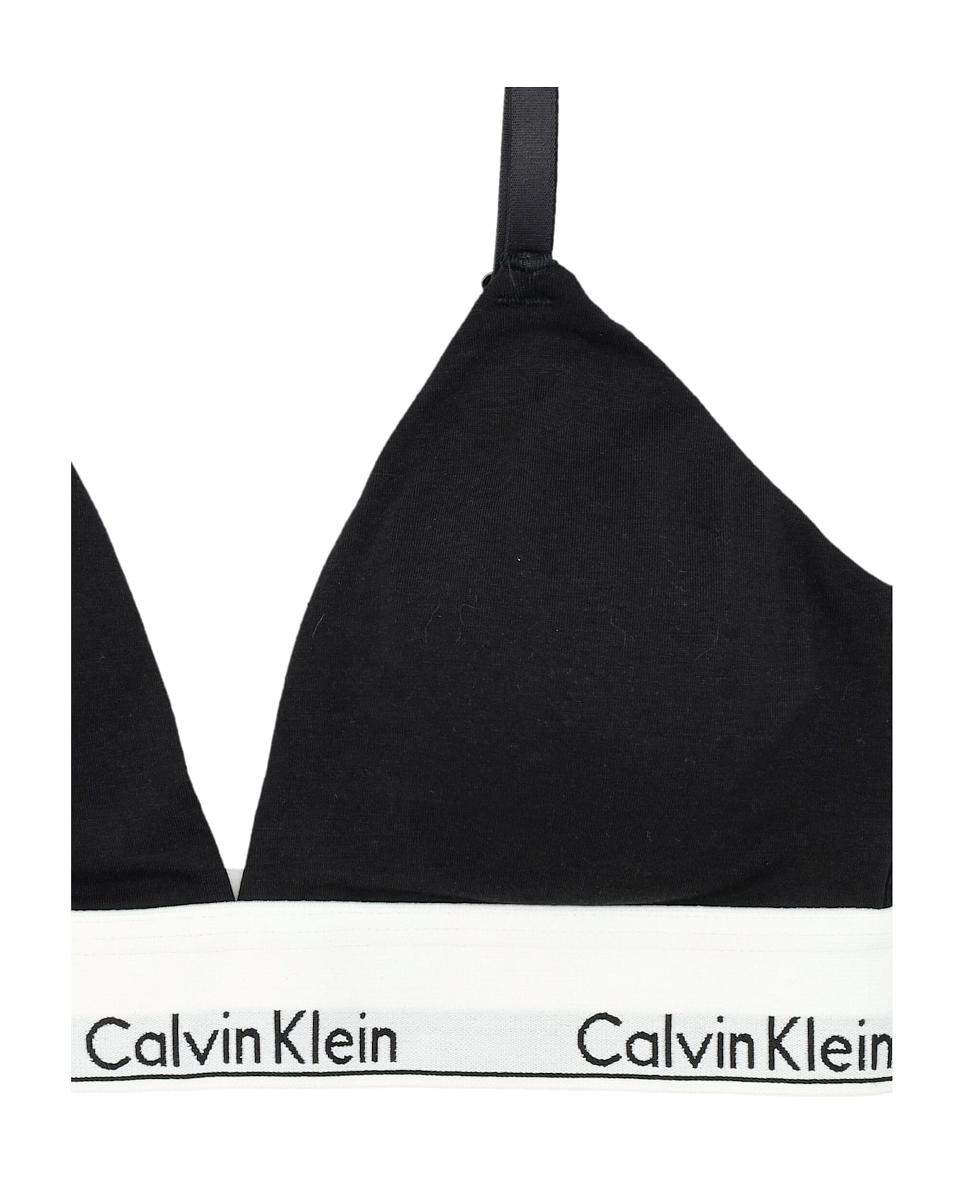 Calvin Klein Lightly Lined Triangle Bra - BLACK