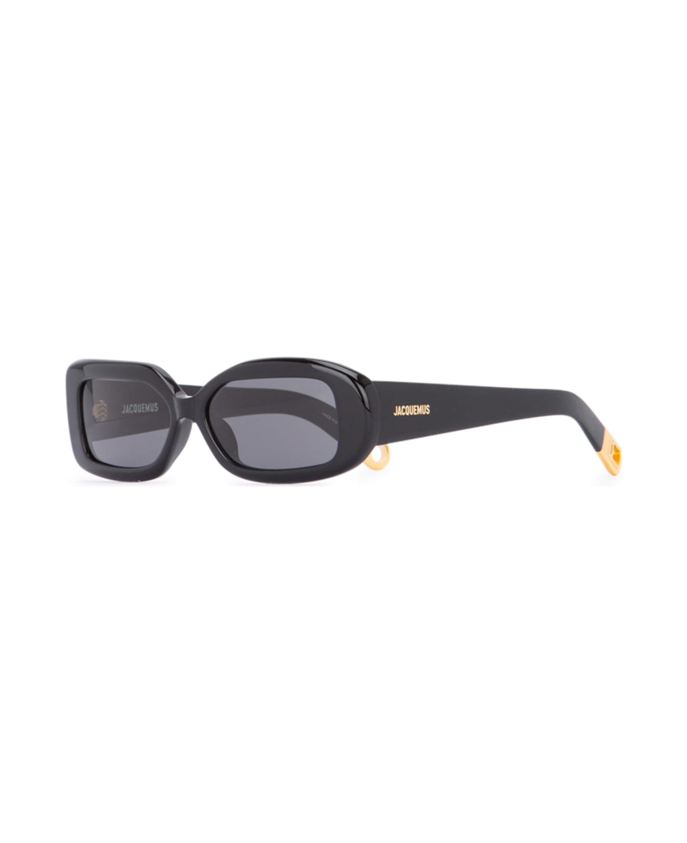 Jacquemus Rond Carre Black/ Yellow Gold/ Grey - Black