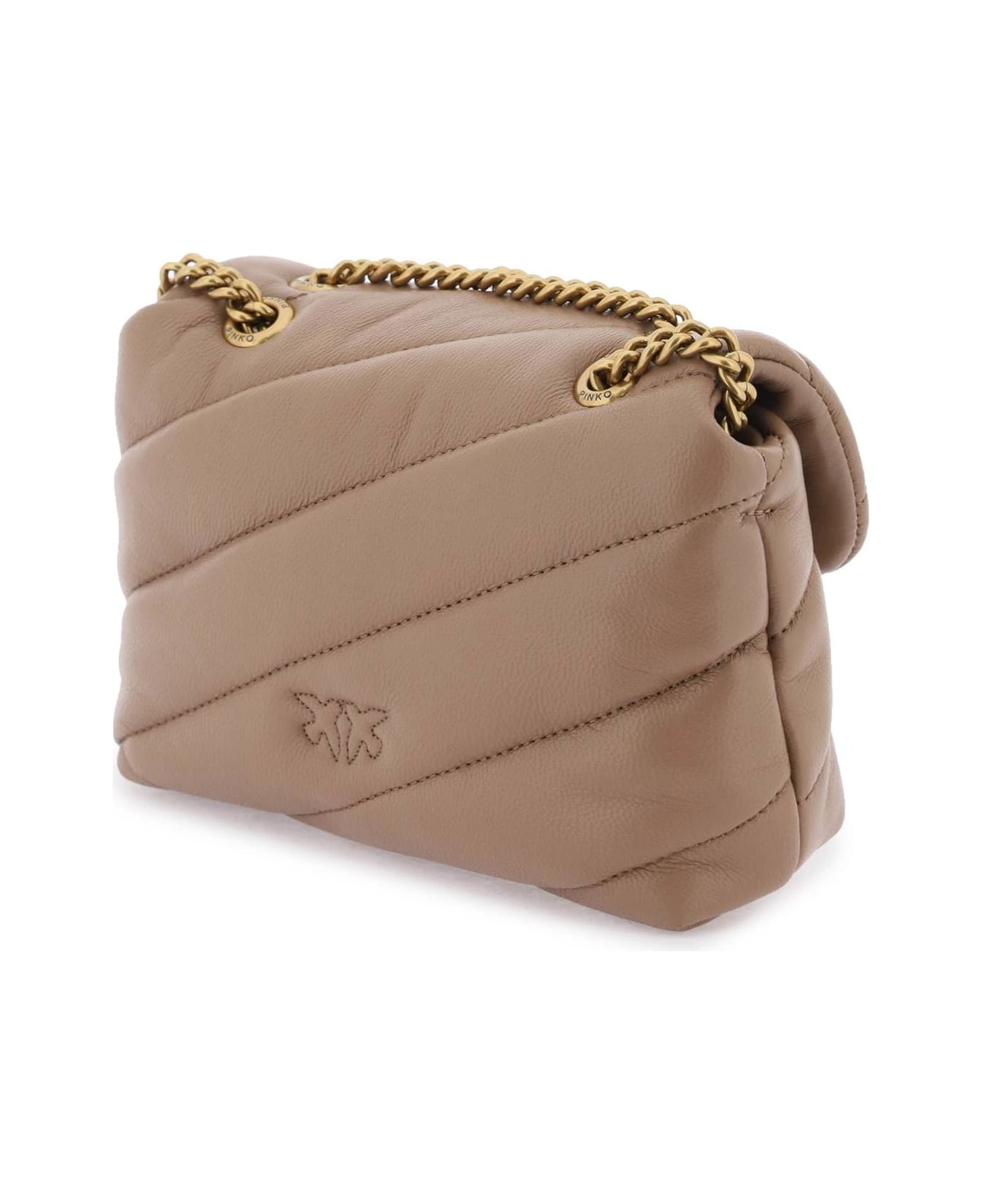 Pinko Love Baby Puff Quilt Bag - BISCOTTO ZENZERO ANTIQUE GOLD (Brown) ショルダーバッグ