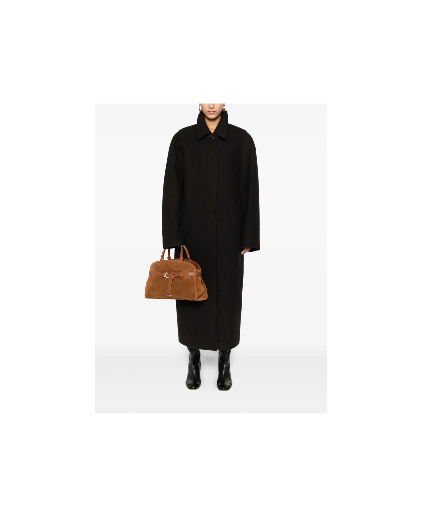 Low Classic Coat - BLACK/BROWN