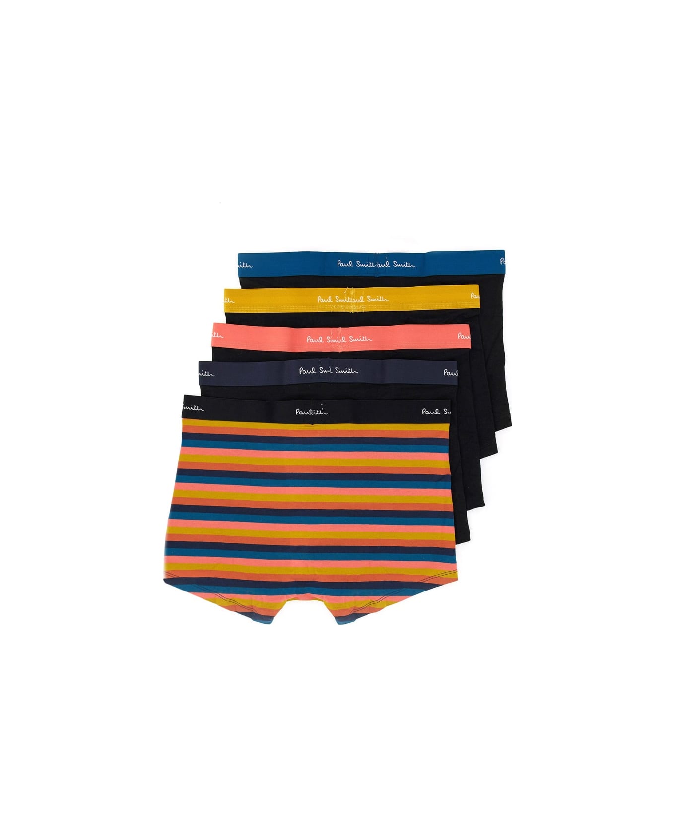 Paul Smith Pack Of Five Boxer Shorts - BLACK