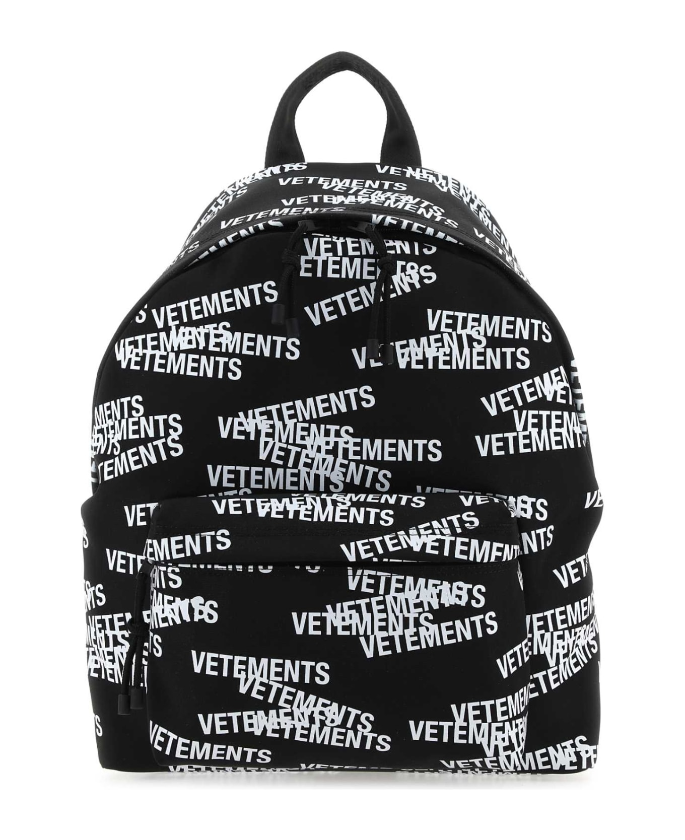 VETEMENTS Black Nylon Backpack - BLACK バックパック