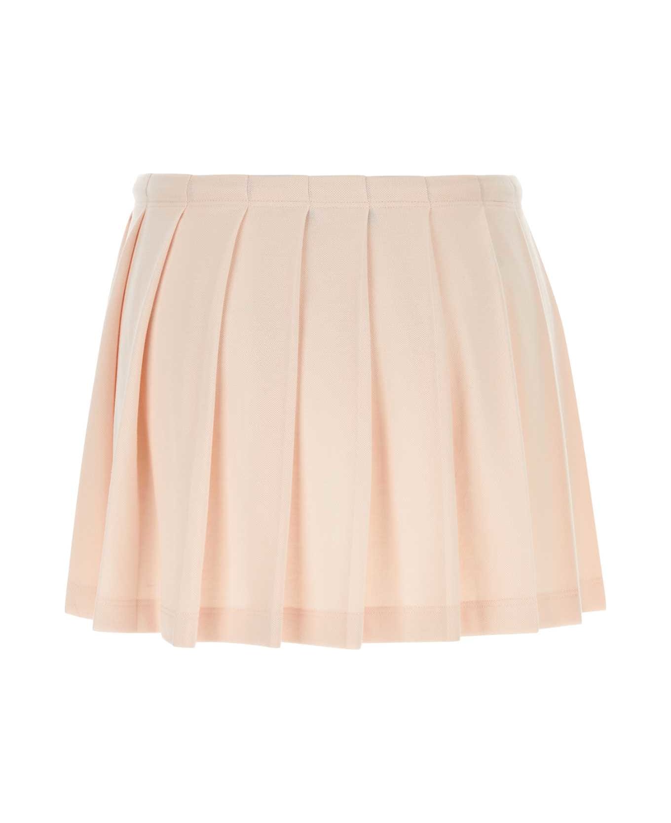 Prada Pastel Pink Piquet Mini Skirt - PESCO スカート