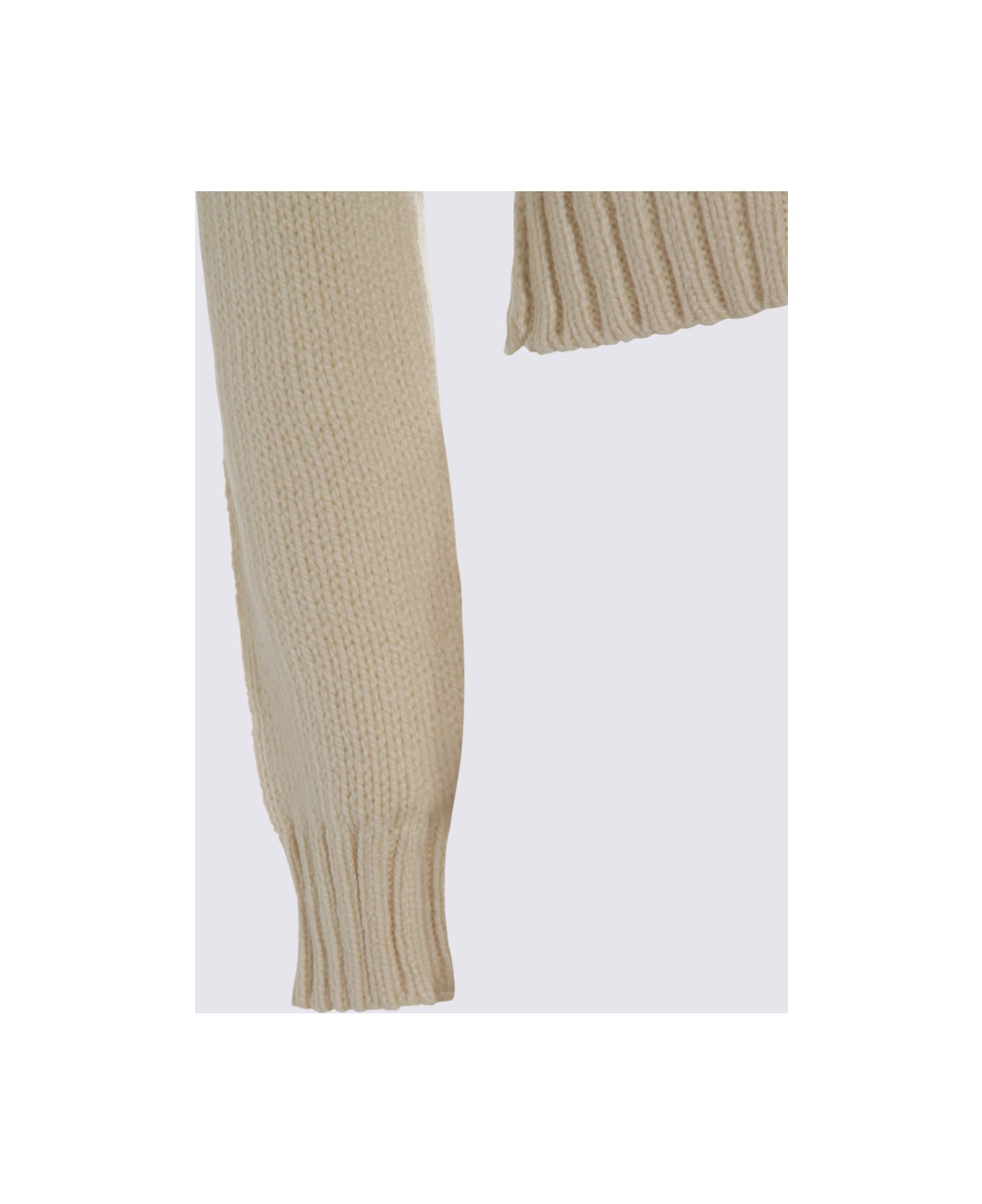 Malo Cream Wool Knitwear - Natural