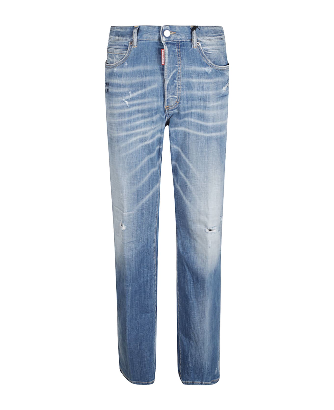 Dsquared2 Stretch-cotton Denim Jeans - Navy Blue