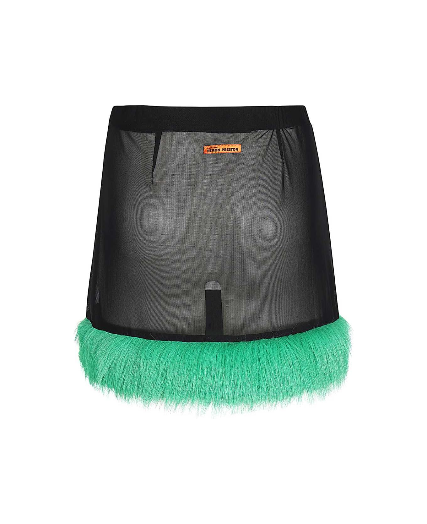 HERON PRESTON Technical Fabric Skirt - black