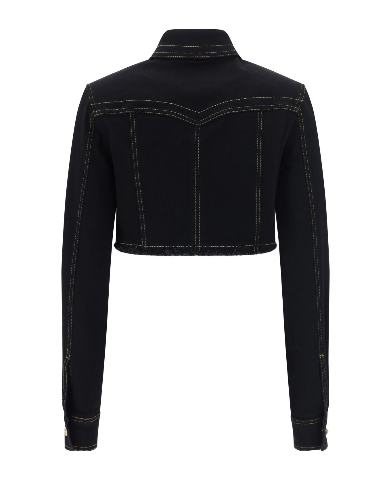 Versace Jeans Couture Crop Shirt - Black Black