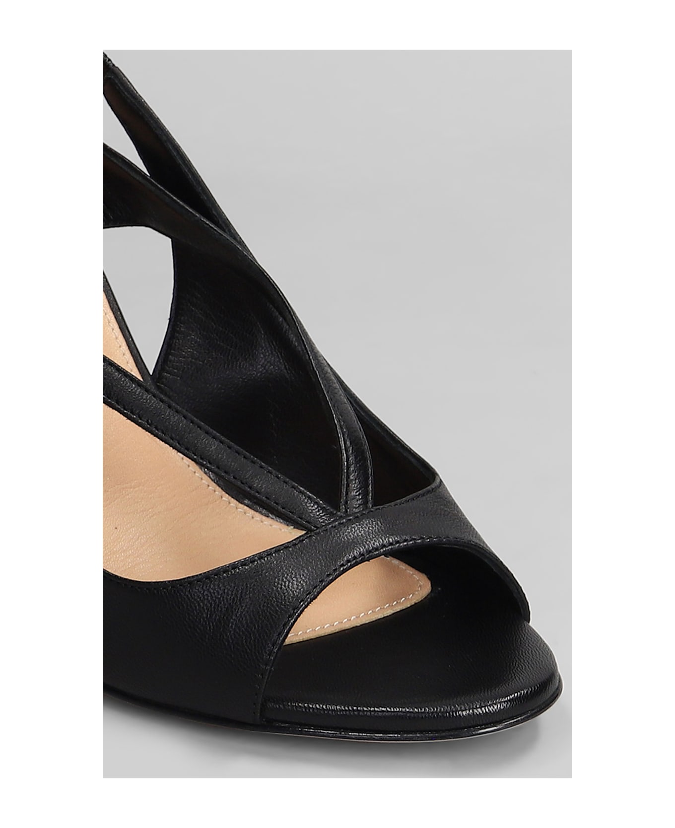 The Seller Sandals In Black Leather - black