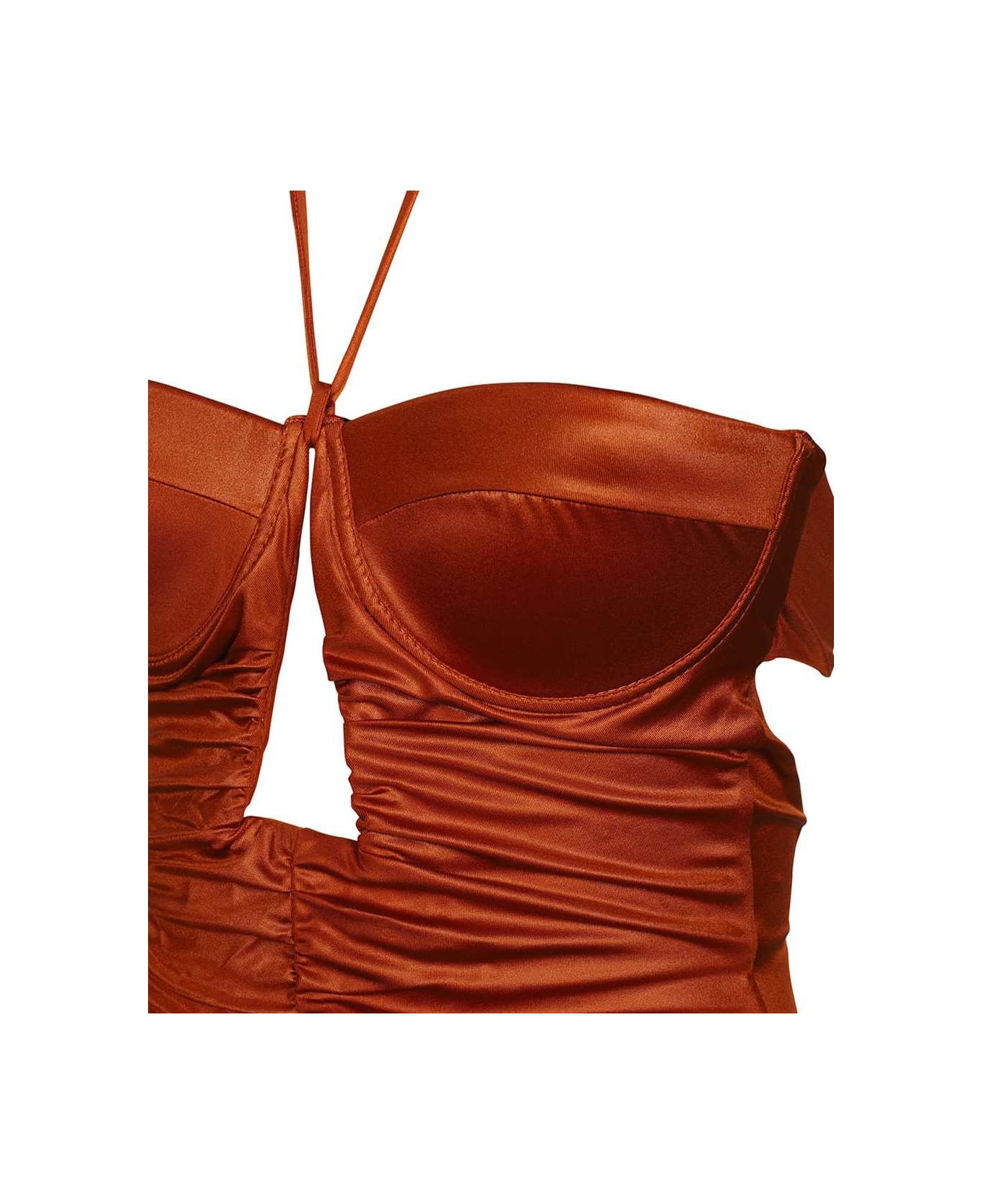 GCDS One-piece Swimsuit - Copper