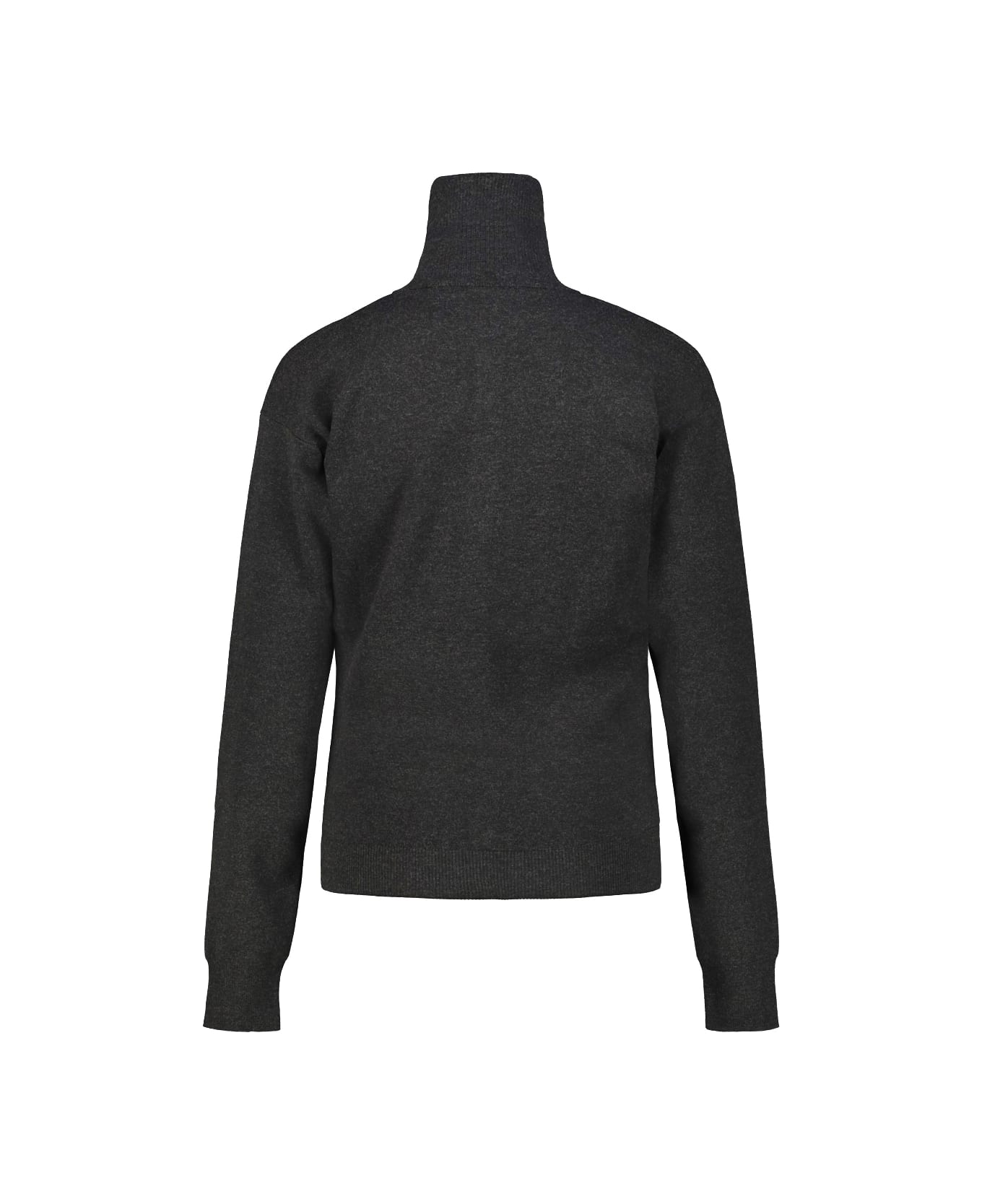Lemaire Buttoned Fitted Cardigan - Anthracite Melange