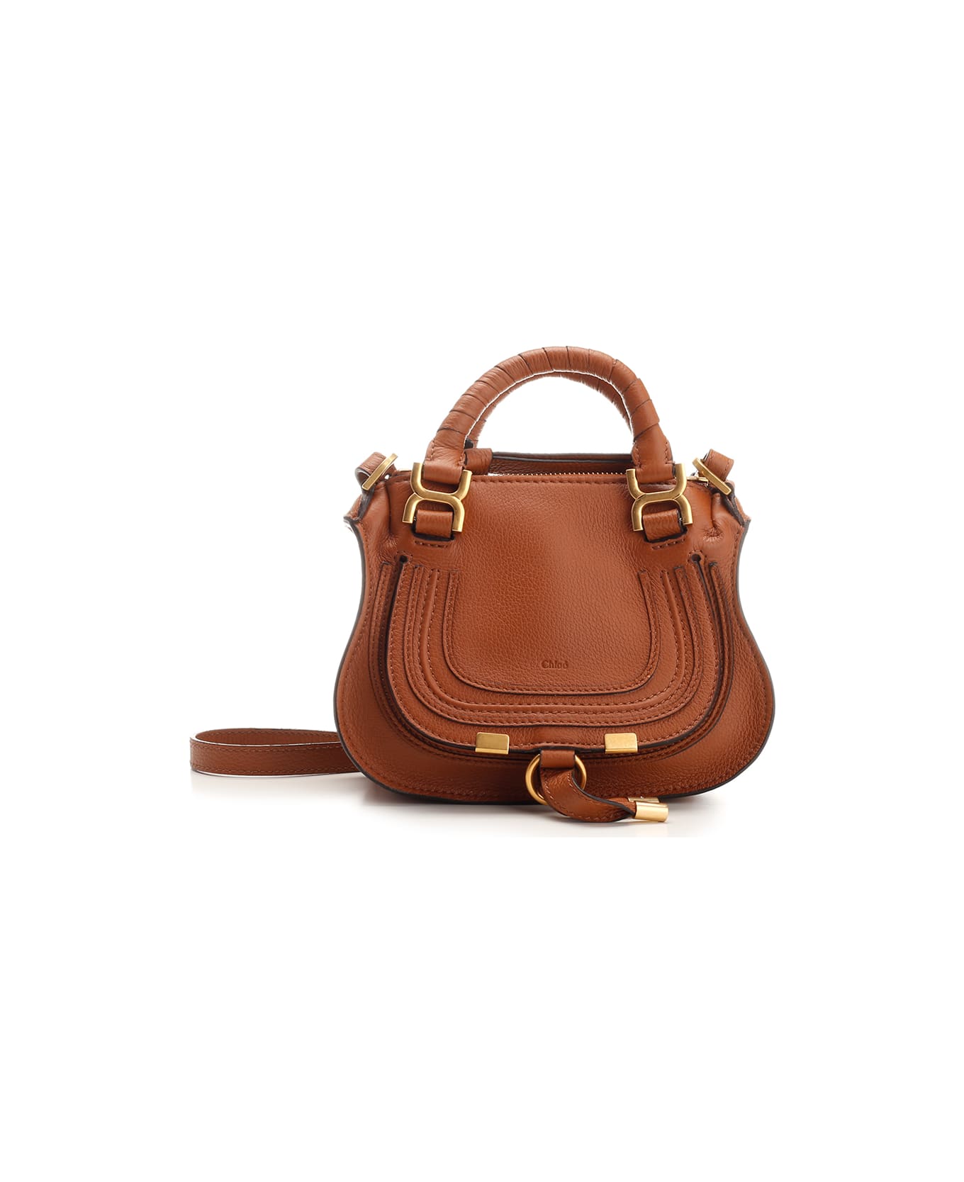 Chloé 'marcie' Handbag - Leather Brown トートバッグ