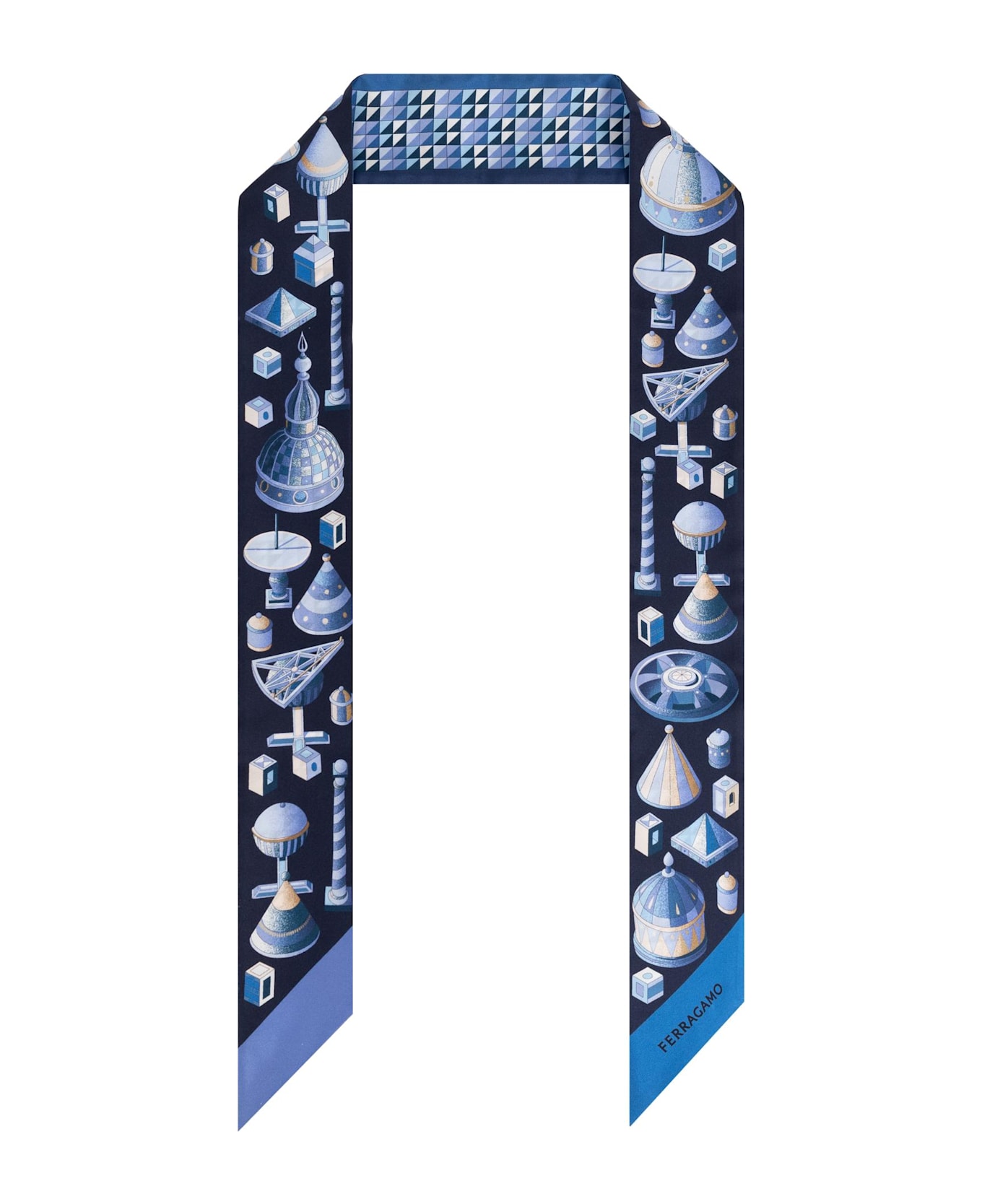 Ferragamo Silk Scarf With Print - MULTICOLOUR