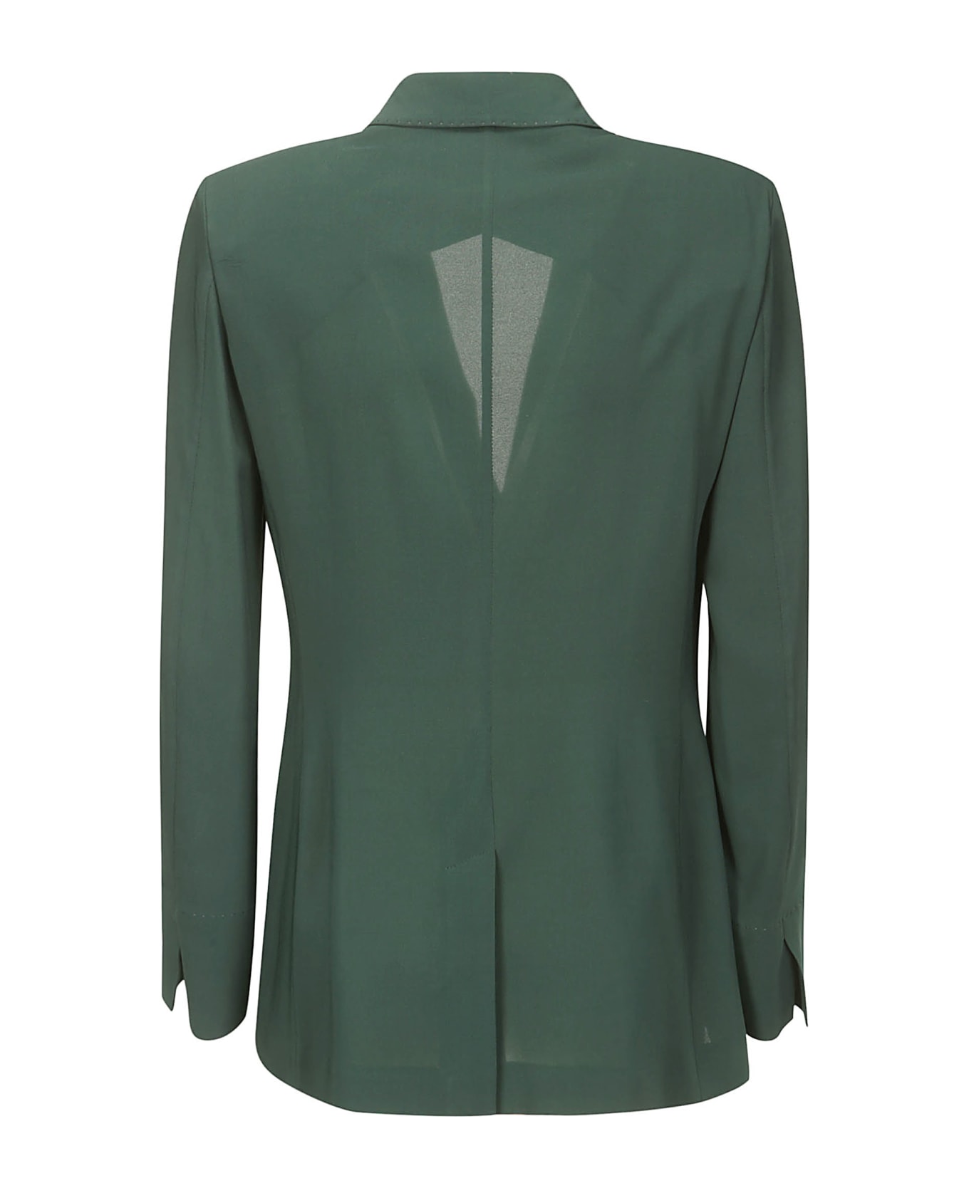 Alberto Biani Georgette Double-breasted Jacket - GREEN ブレザー
