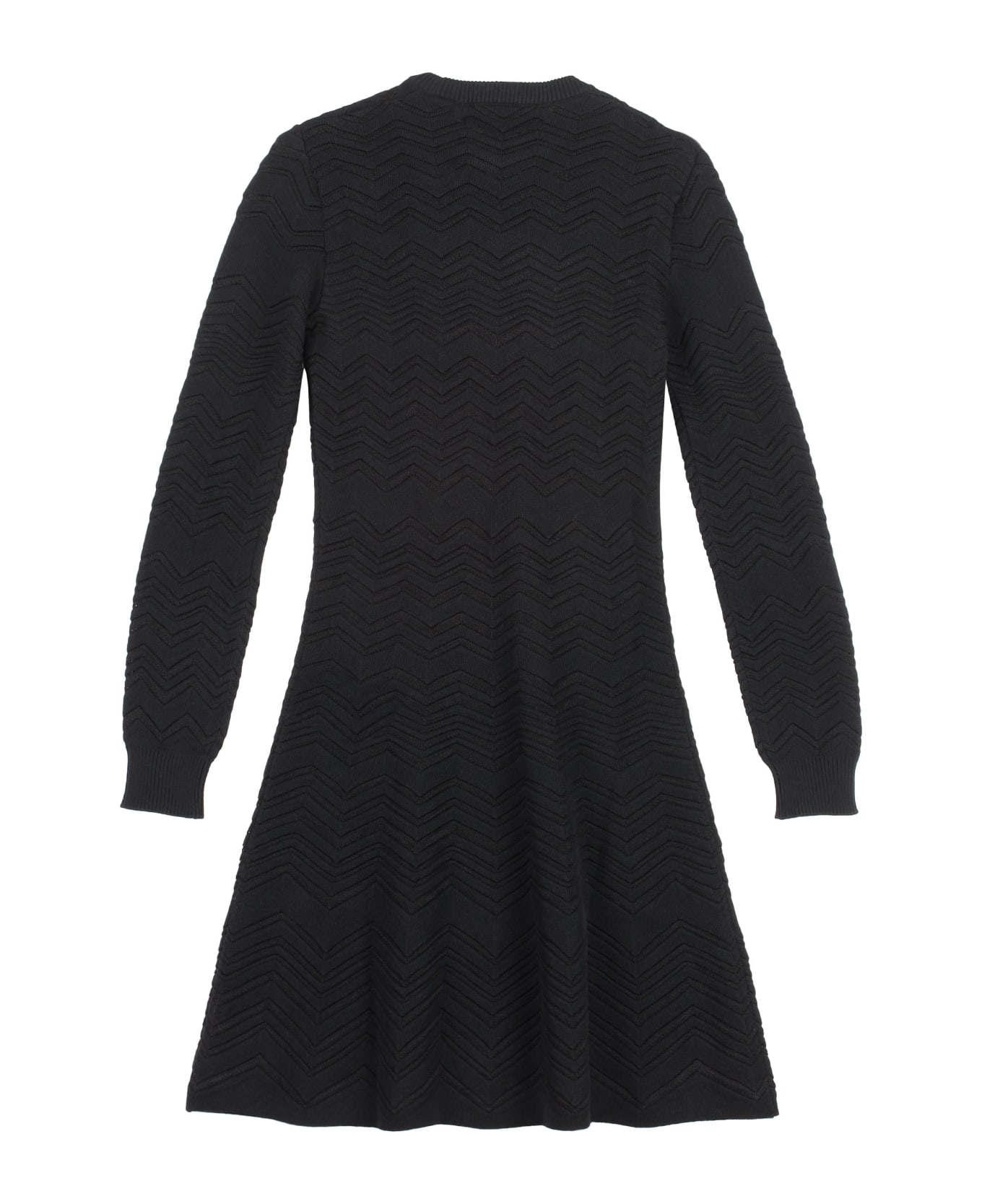 Missoni Geometric Jacquard Wool Dress - Black ワンピース＆ドレス