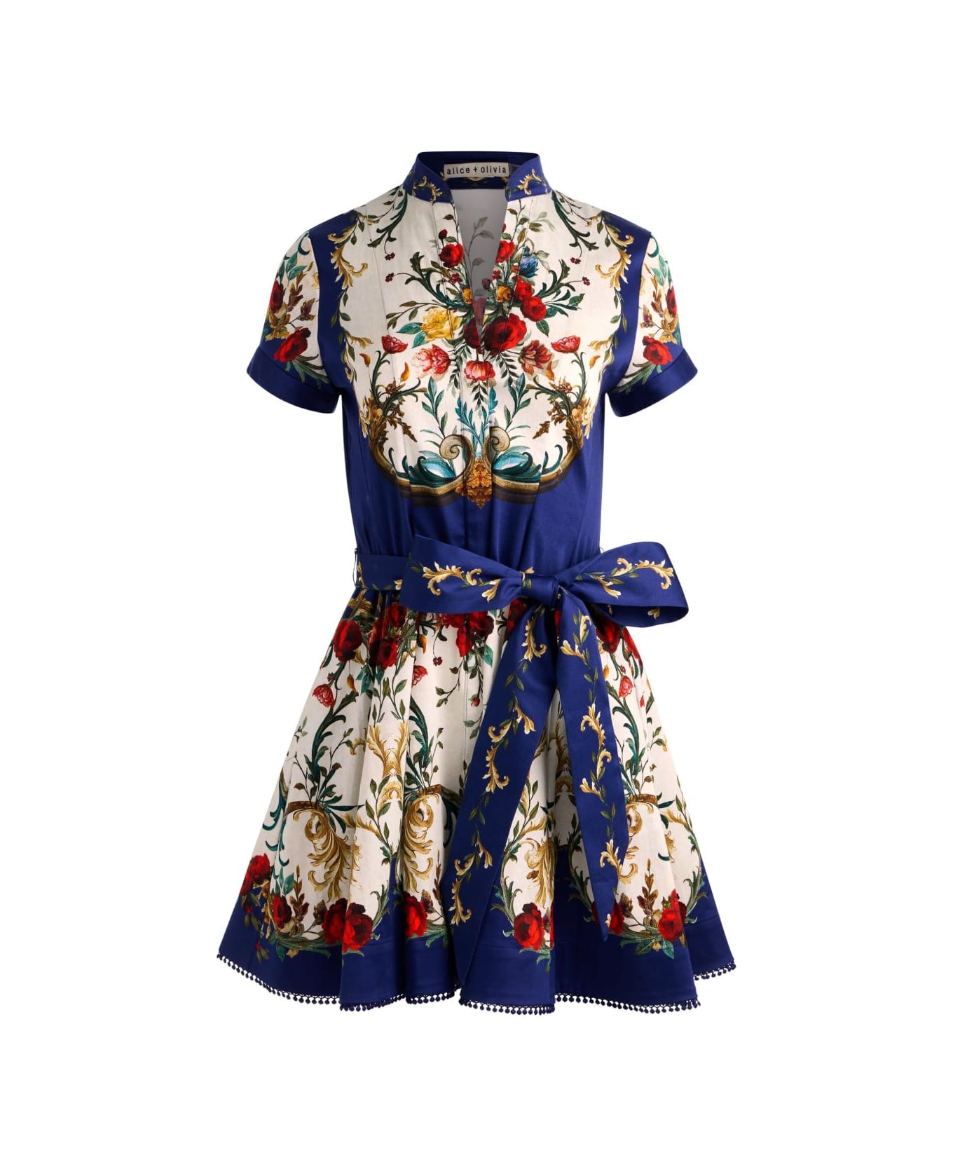 Alice + Olivia Printed Mini Dress - Blue