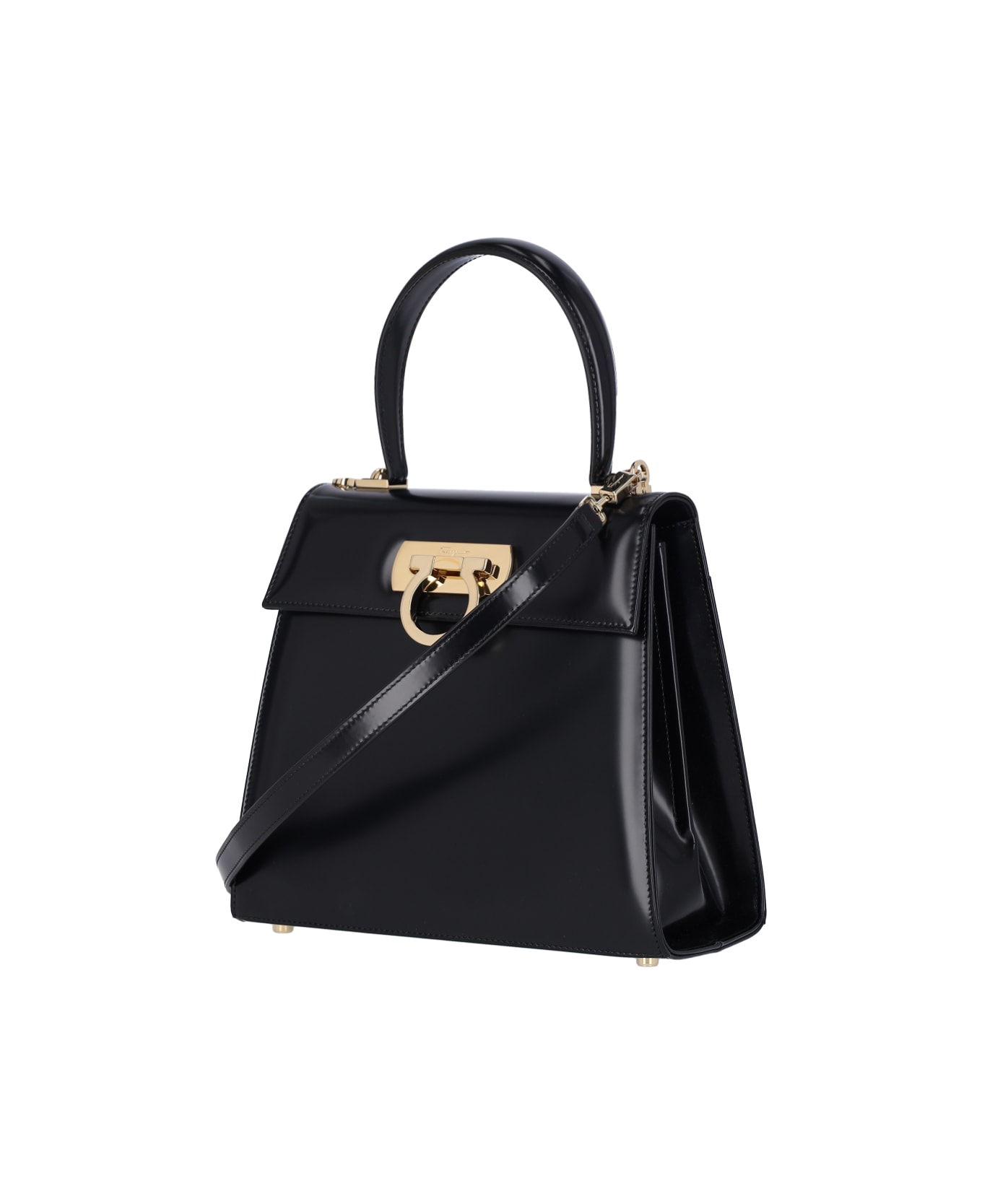 Ferragamo Iconic Medium Handbag - Black  
