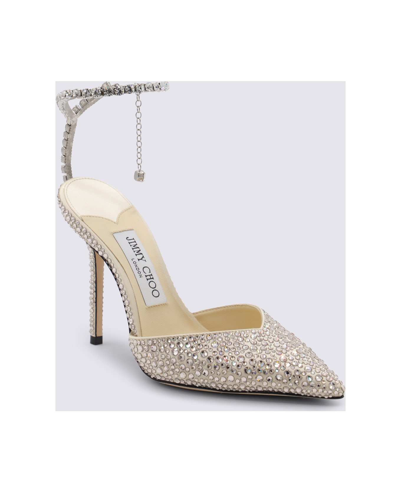 Jimmy Choo Crystal Pumps - BUTTERMILK/CRYSTAL