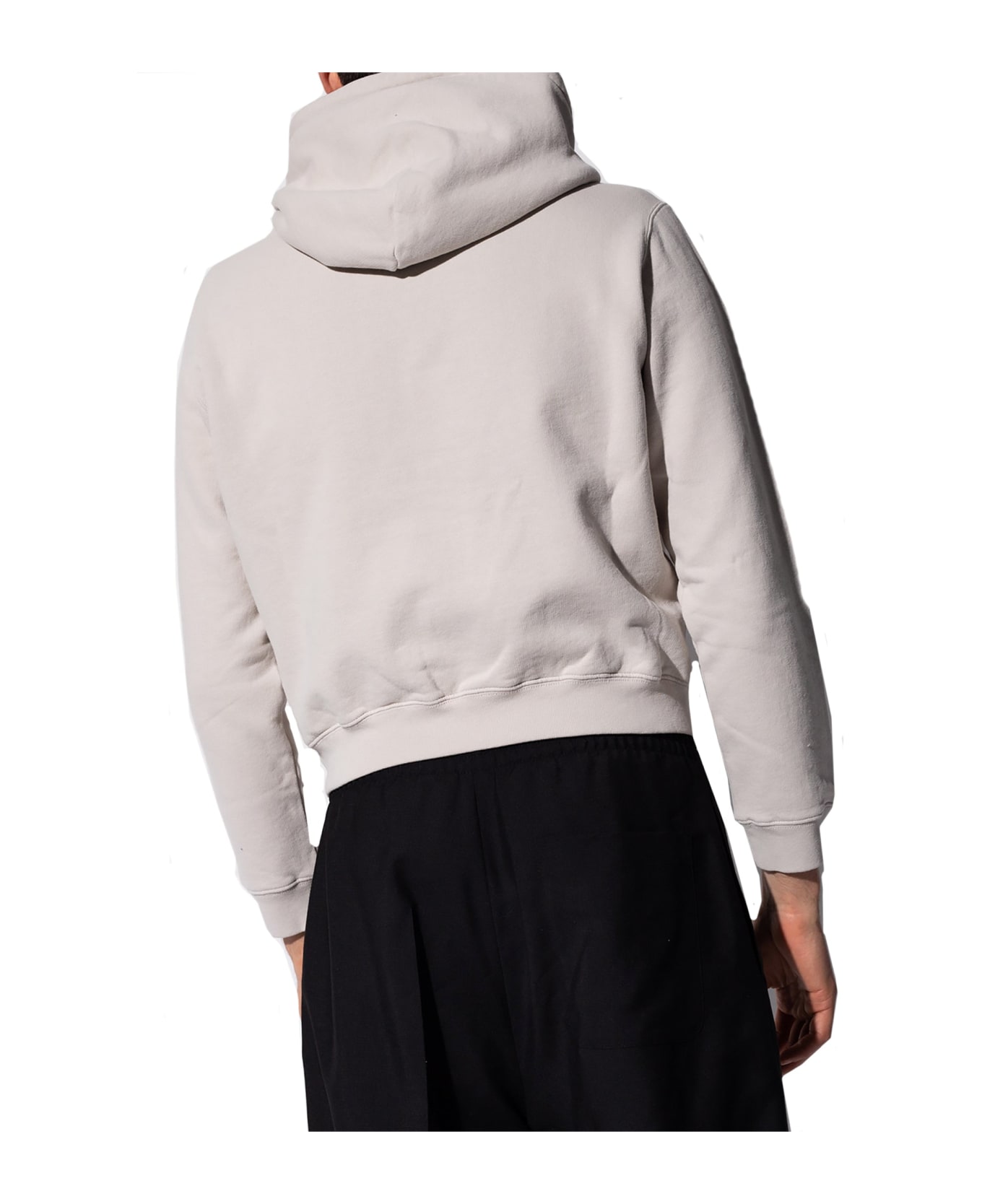 Balenciaga Logo Hooded Sweatshirt - Gray