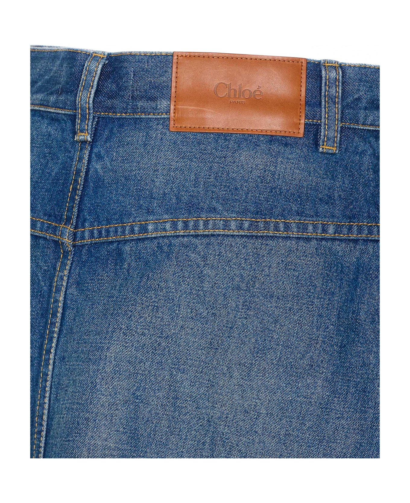 Chloé Denim Skirt - Blue