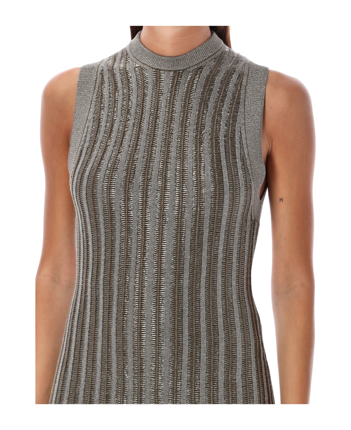 Tom Ford Braided Metal Long Dress - Green